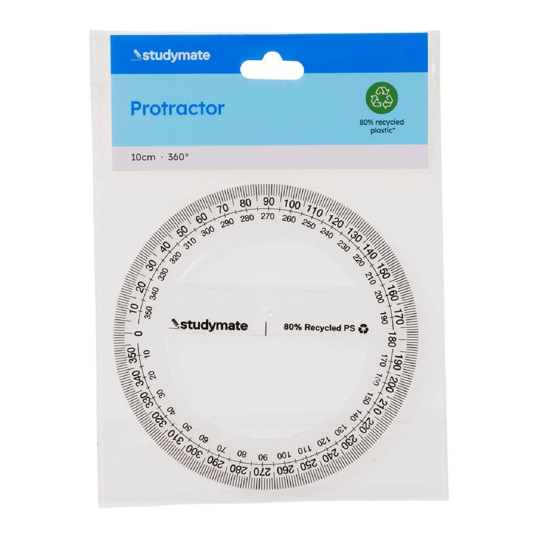 2 Studymate 10cm 360 Degree Protractor, 2 of 2