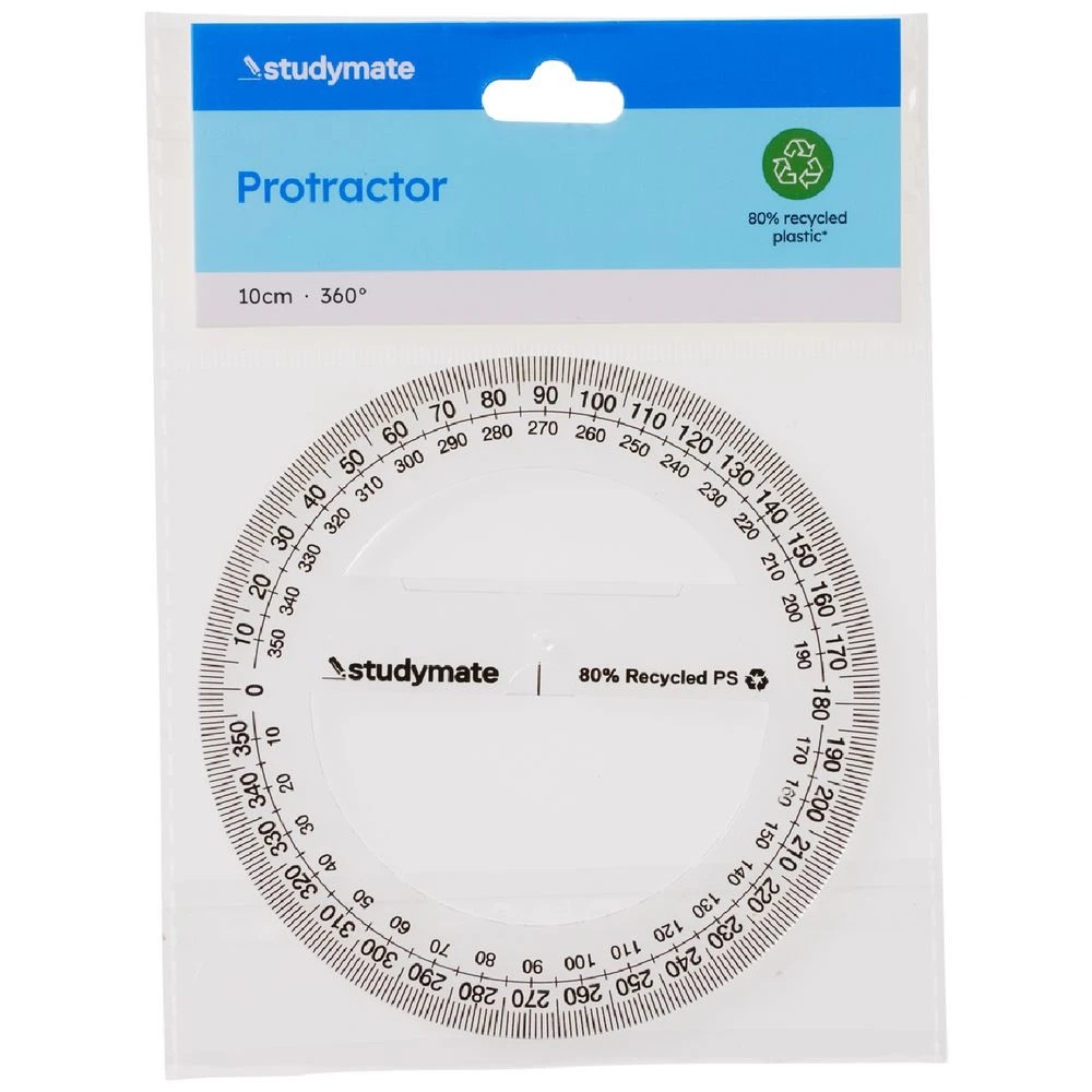 2 Studymate 10cm 360 Degree Protractor, 2 of 2