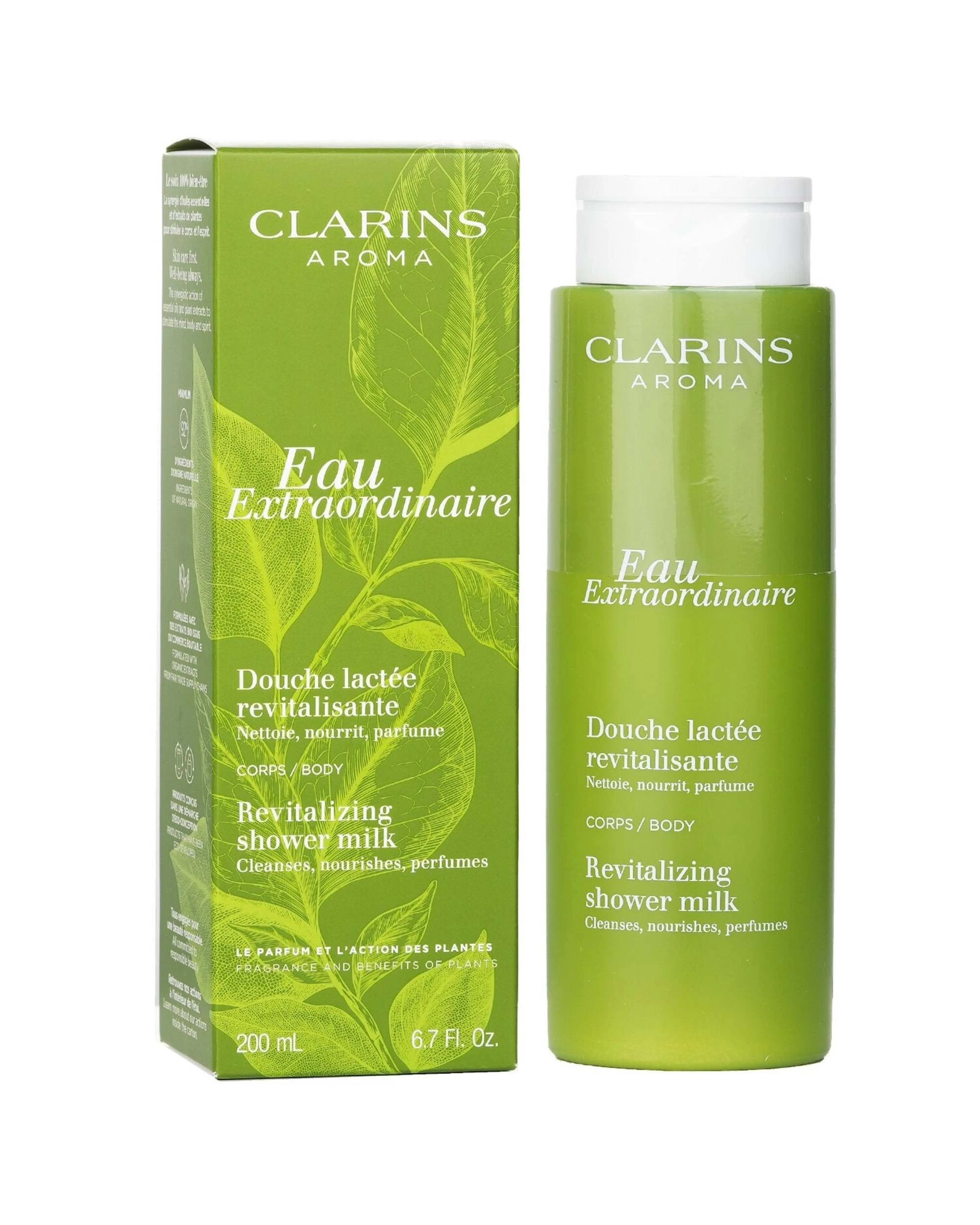 2 Clarins Eau Extraordinaire Revitalizing Shower Milk  200ml/6.7oz, 2 of 3