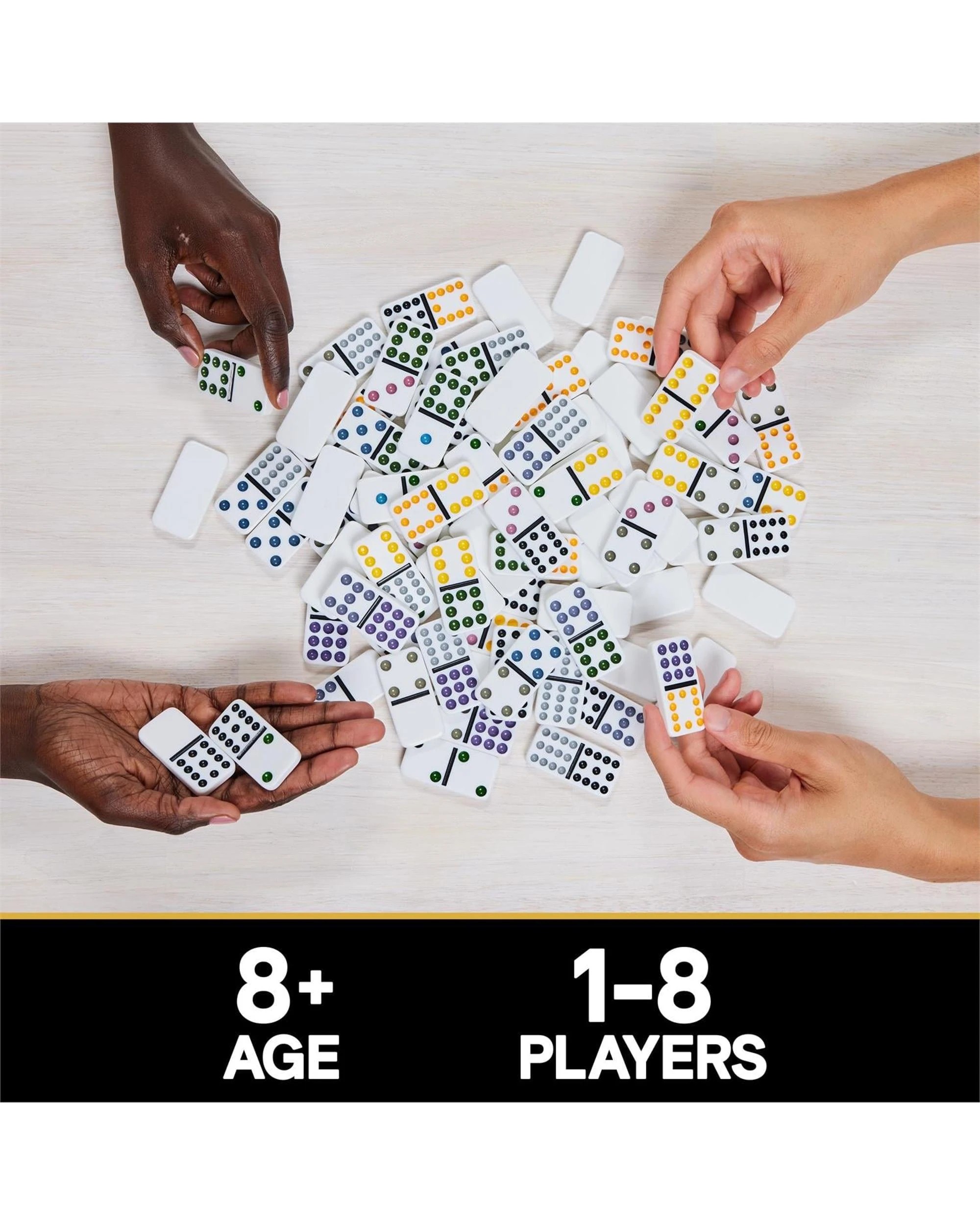 6 Cardinal Classics Double-Twelve Dominoes Set, 6 of 6
