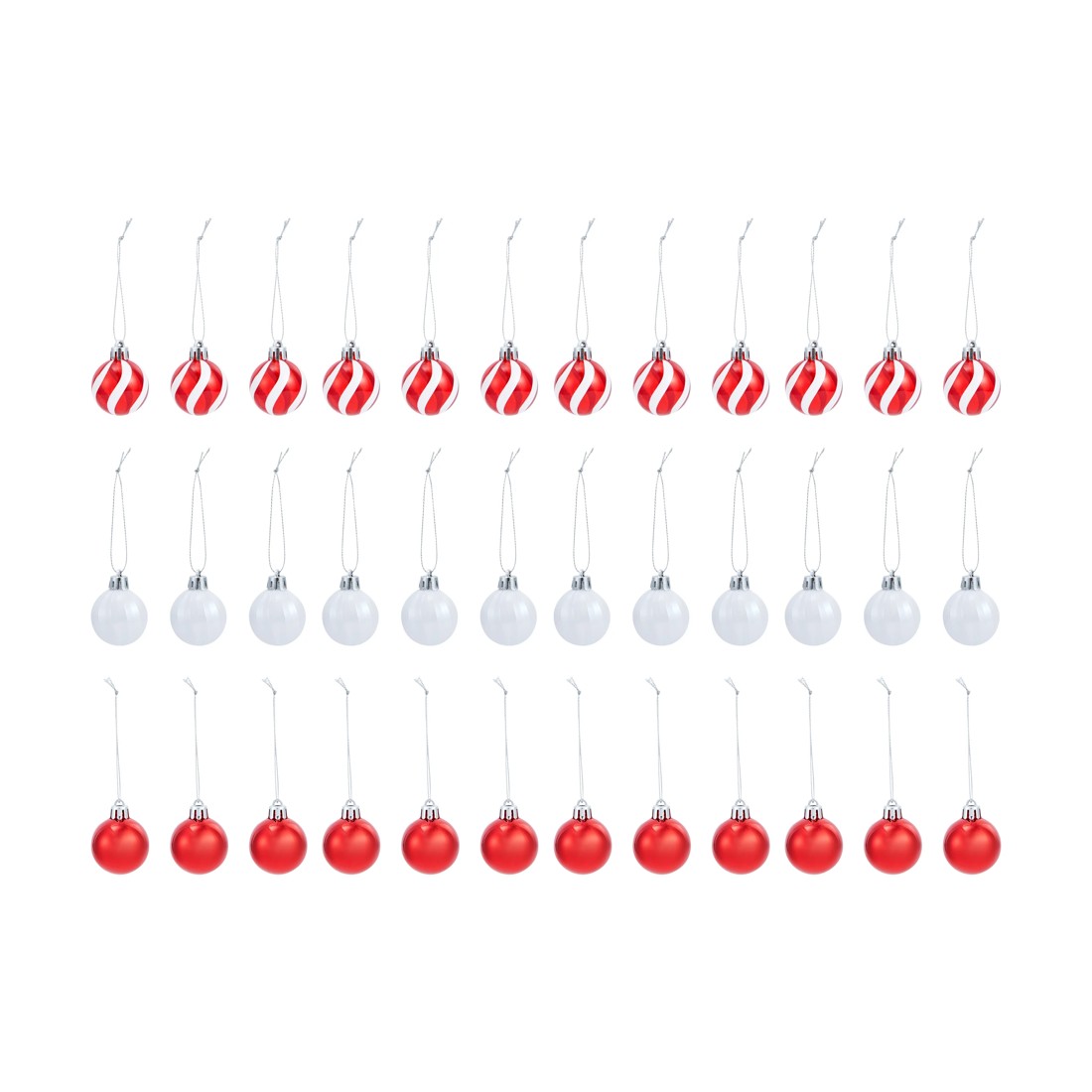 2 36 Pack 4cm Candy Cane Baubles, 2 of 7