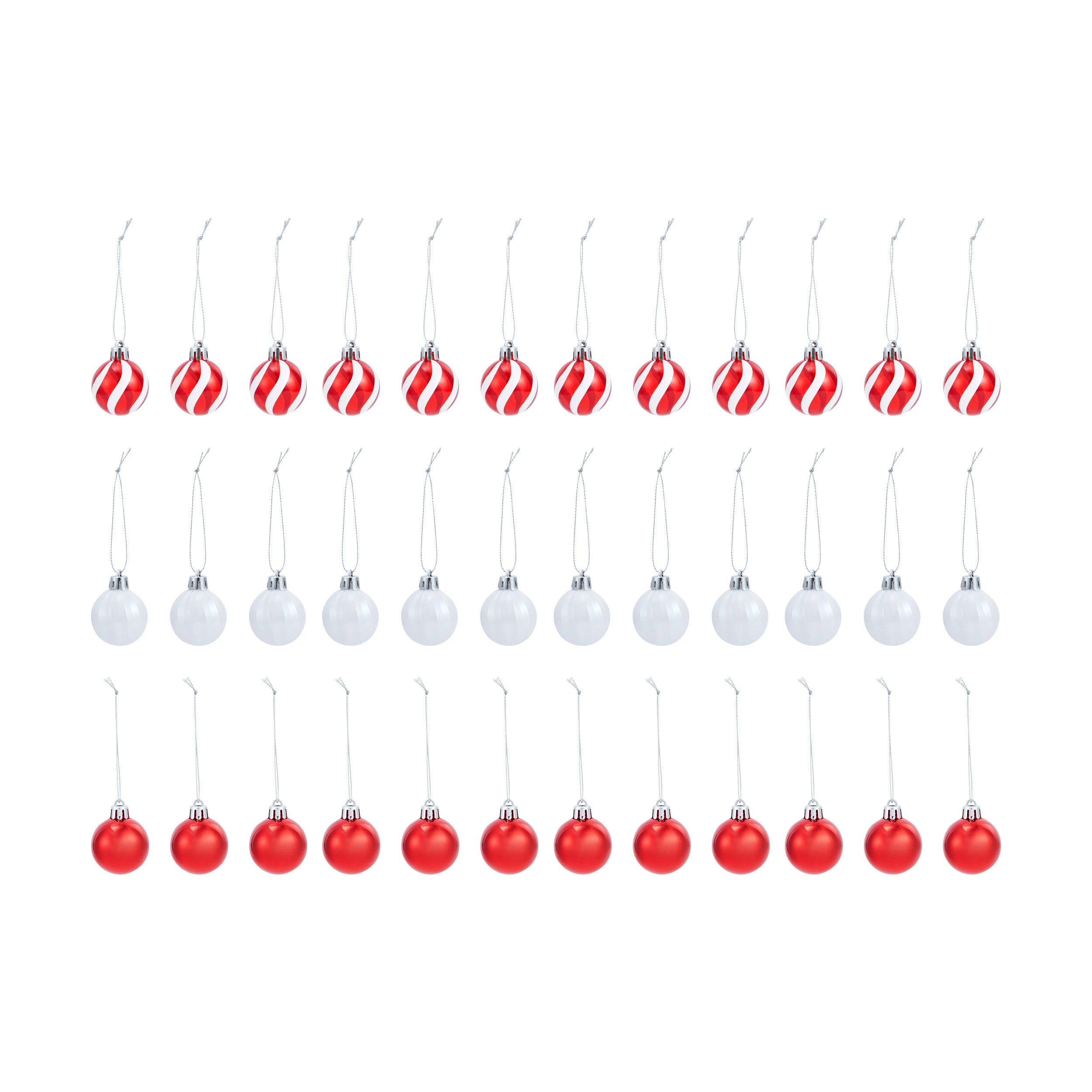 2 36 Pack 4cm Candy Cane Baubles, 2 of 7