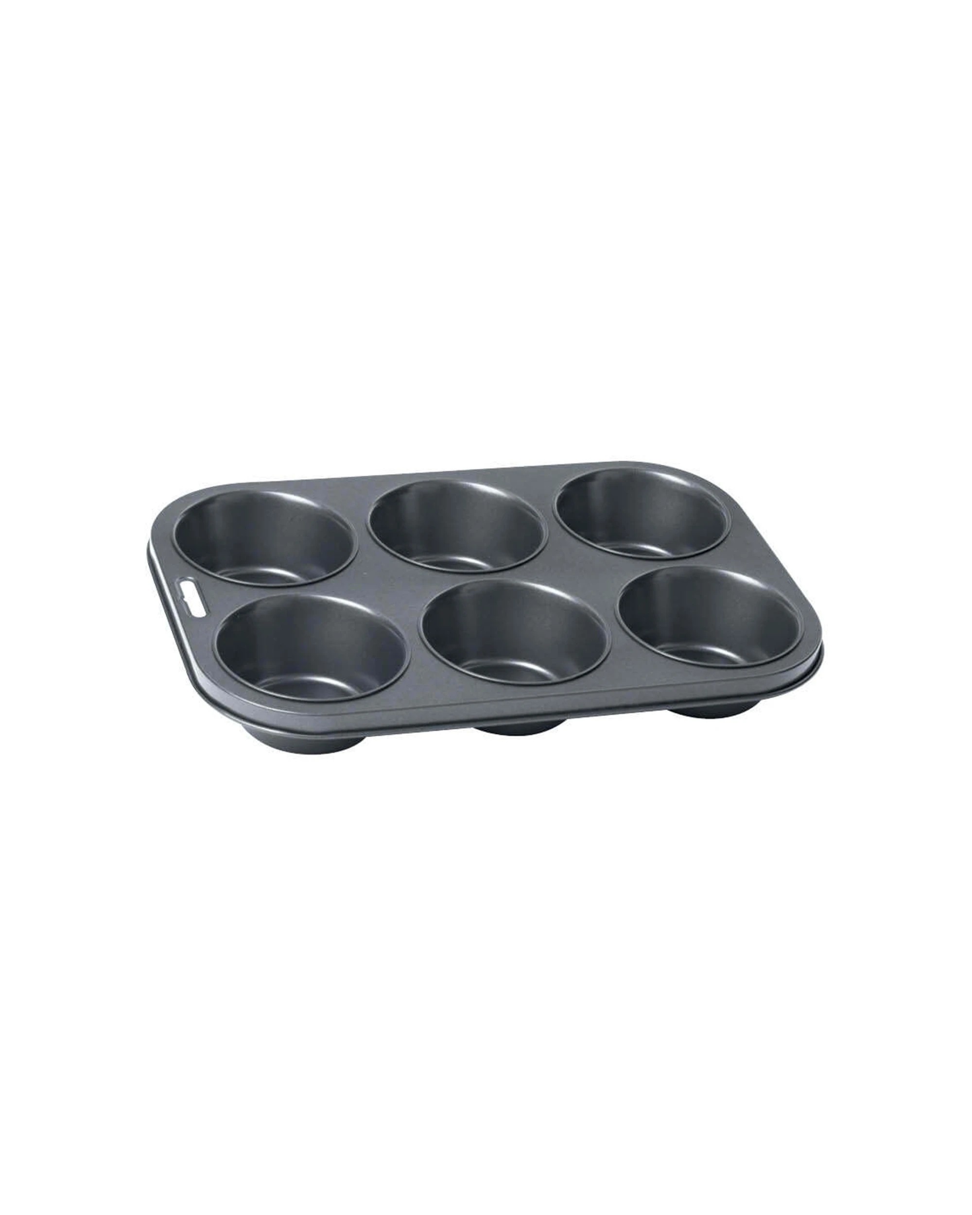 1 Wiltshire Easybake 6 Cup Texas Muffin Cupcake Pan Baking Tray Non Stick Carbon Steel - Metallic, 1 of 3