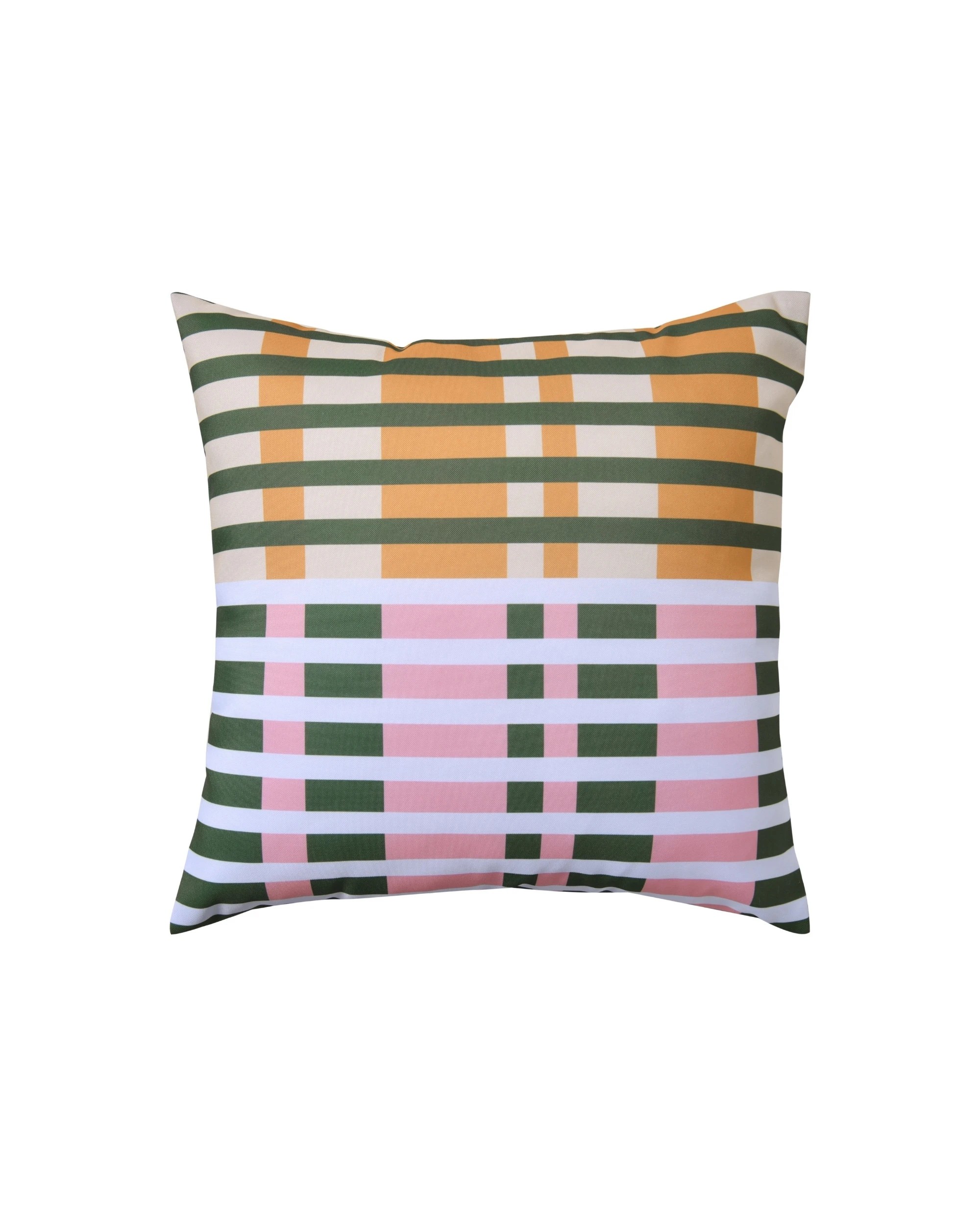 1 Vibes Linnea Printed Outdoor Cushion 50x50cm - Olive, 1 of 8