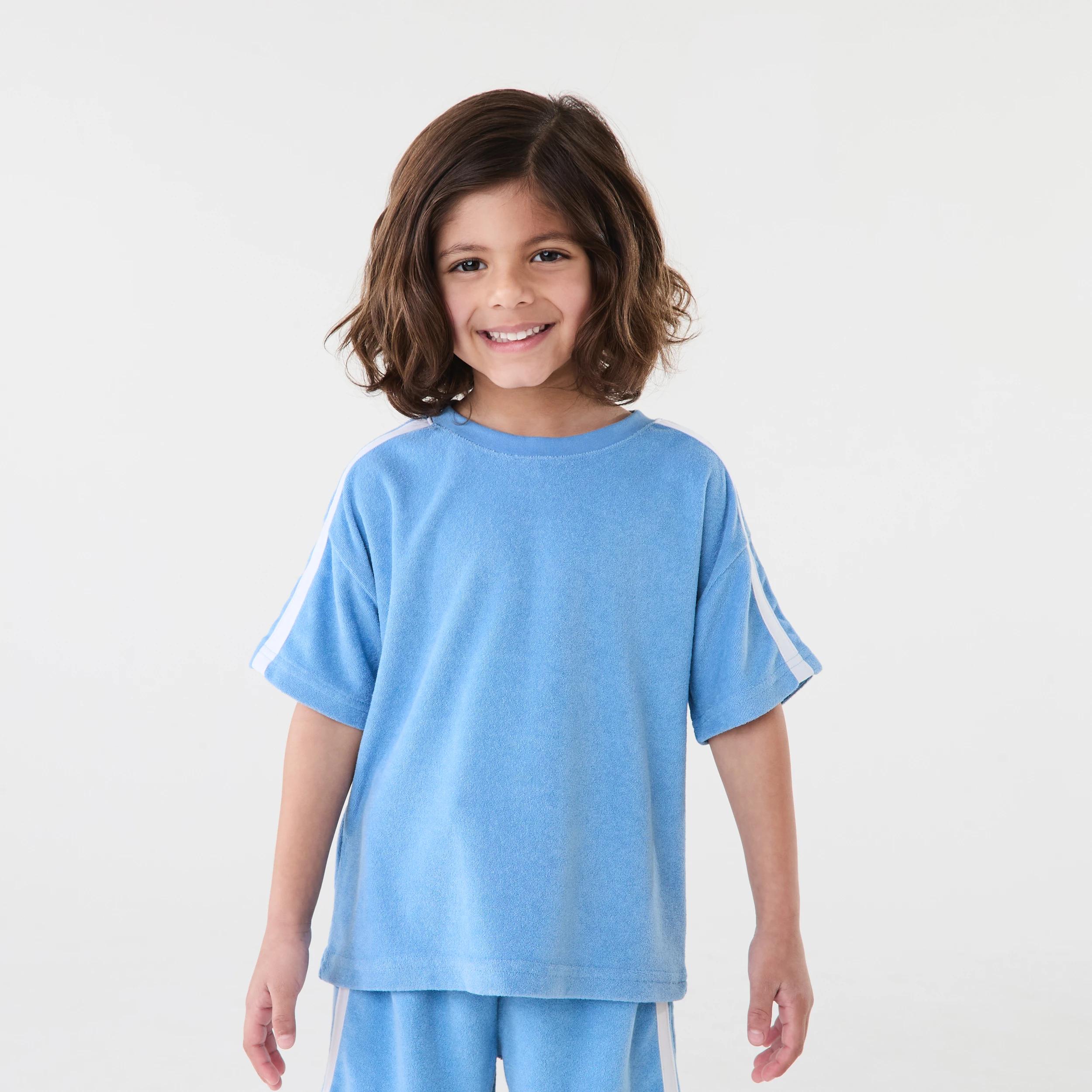 1 Terry Towelling T-shirt Silblue, 1 of 7