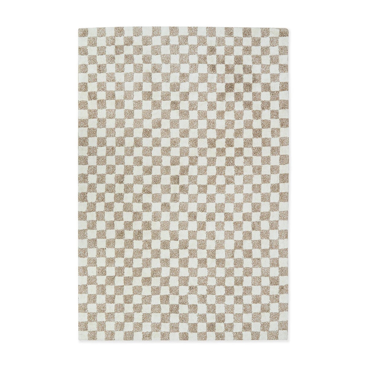 3 Checkerboard Rug - Beige, Large - 235cm x 160cm, 3 of 7