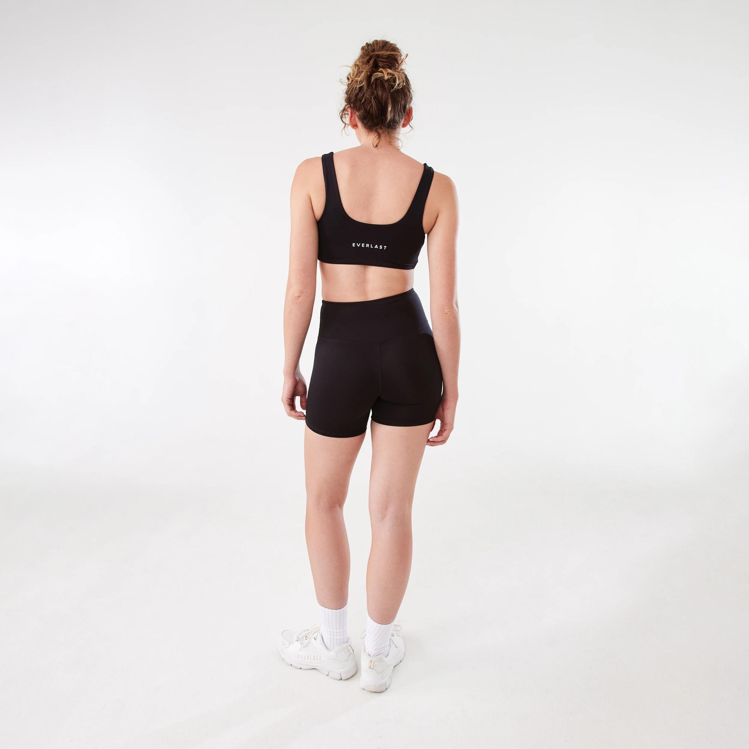 3 Everlast Womens Luxe Bike Shorts BLACK, 3 of 7