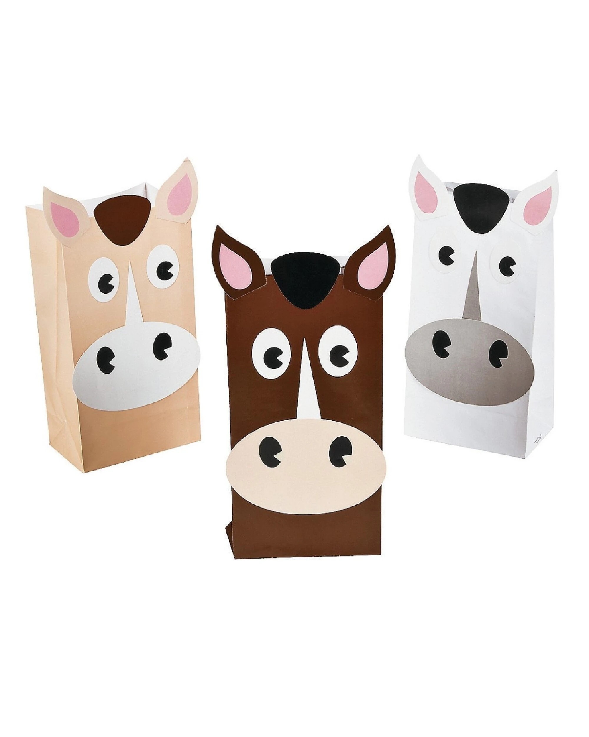 1 Partyrama Horse Paper Party Bags Pack of 12, 1 of 1