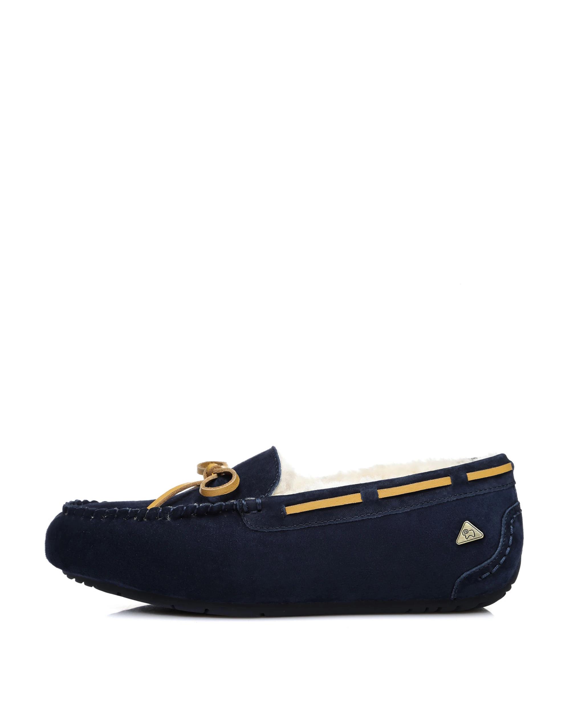 4 Everau Unisex Miracle Moccasins NAVY BLUE, 4 of 5