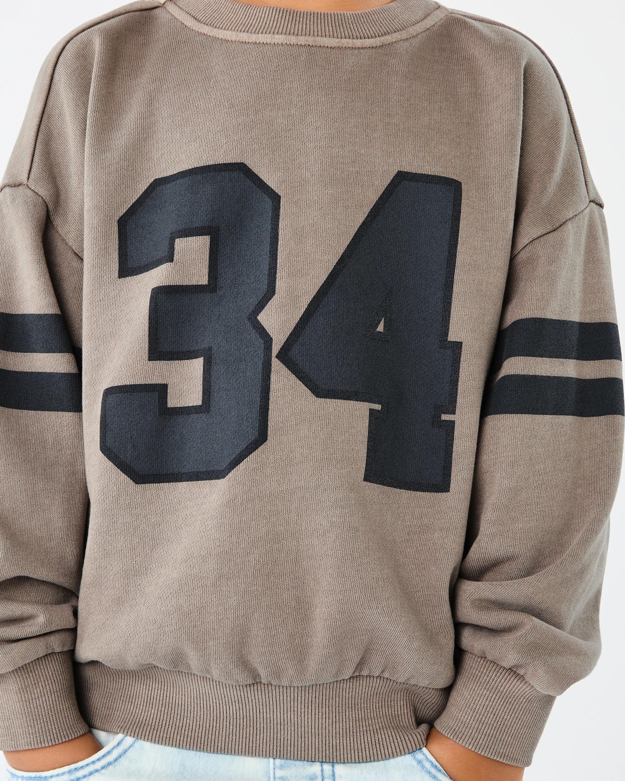 5 Oversized Crew Neck Sweatshirt Brn Varsit, 5 of 8