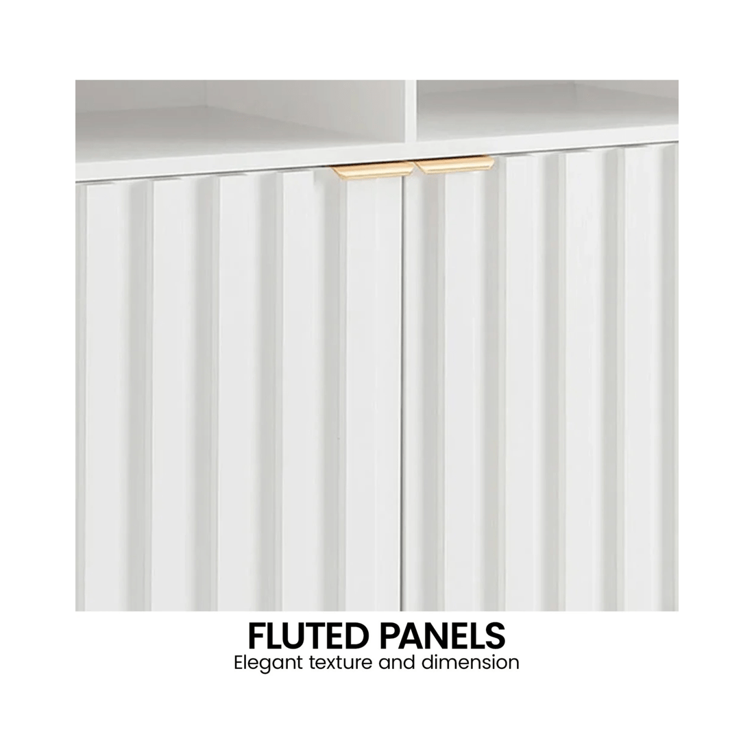 5 Sarantino Eleni 2-door Sideboard - White, 5 of 9