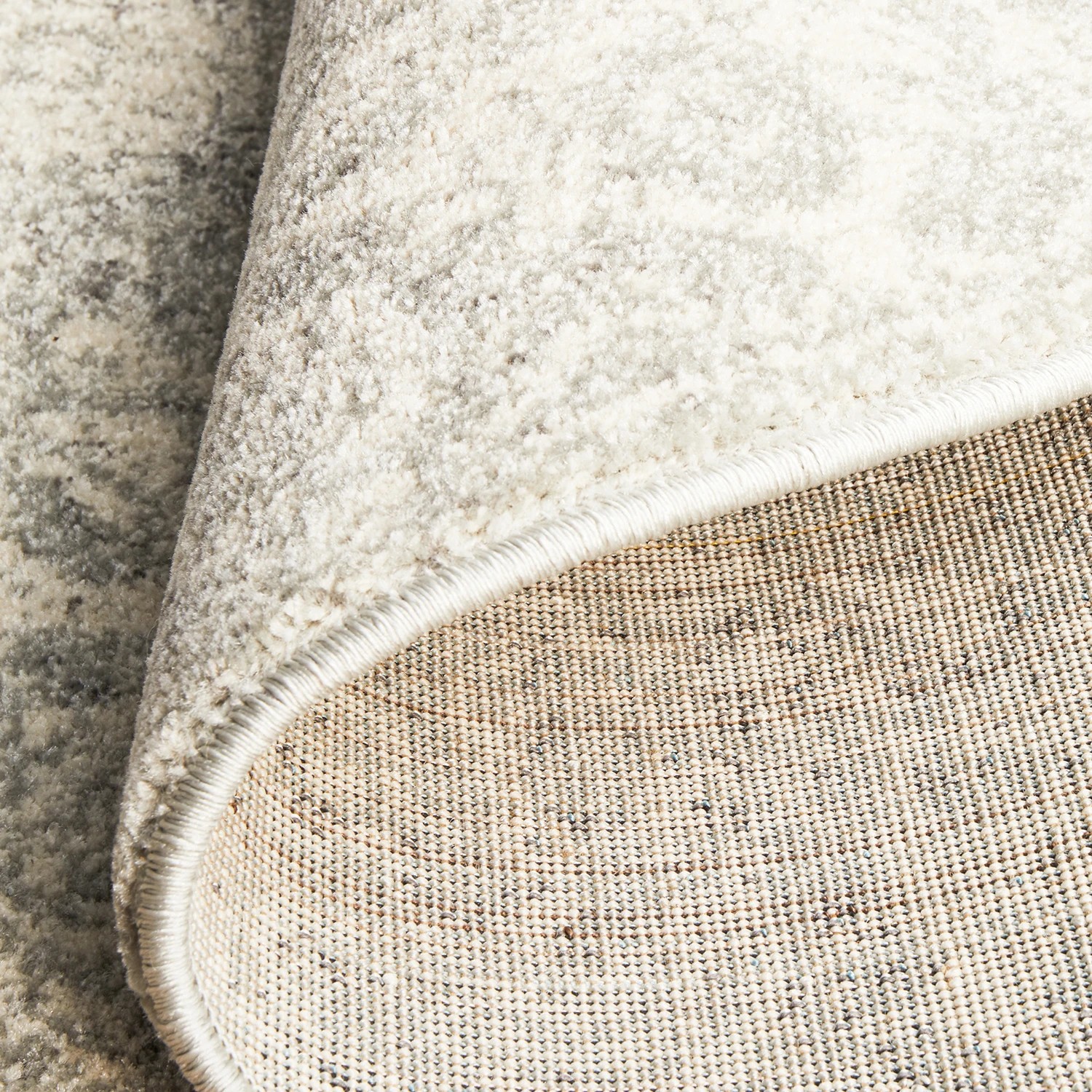 9 Common Ground Rugs Encore 252 200x200cm - Medium Round Power Loomed Pet Friendly Rug - Silver, 9 of 9