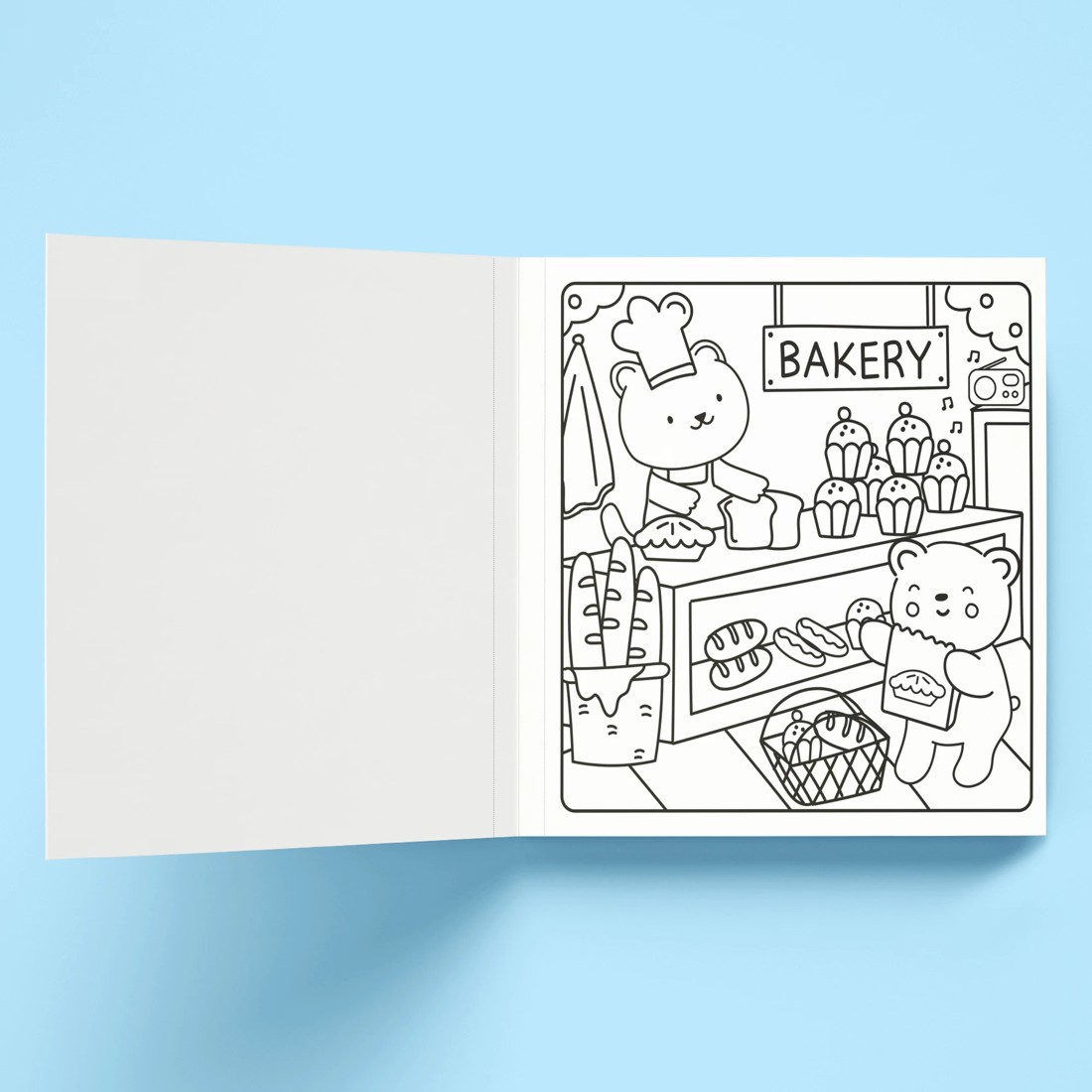 5 Sunny Vibes Happy Street Cute & Bold Colouring Book, 5 of 5