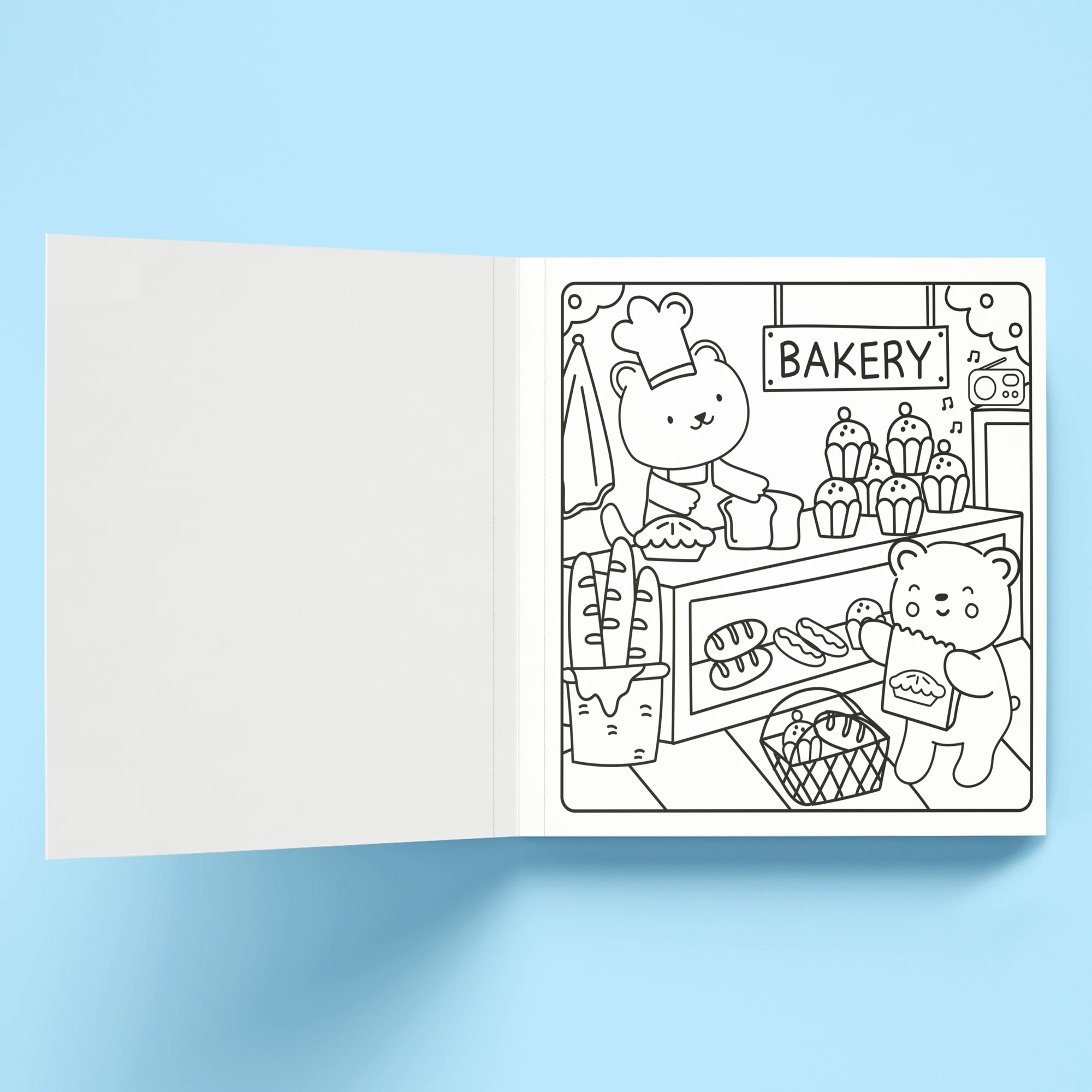 5 Sunny Vibes Happy Street Cute & Bold Colouring Book, 5 of 5