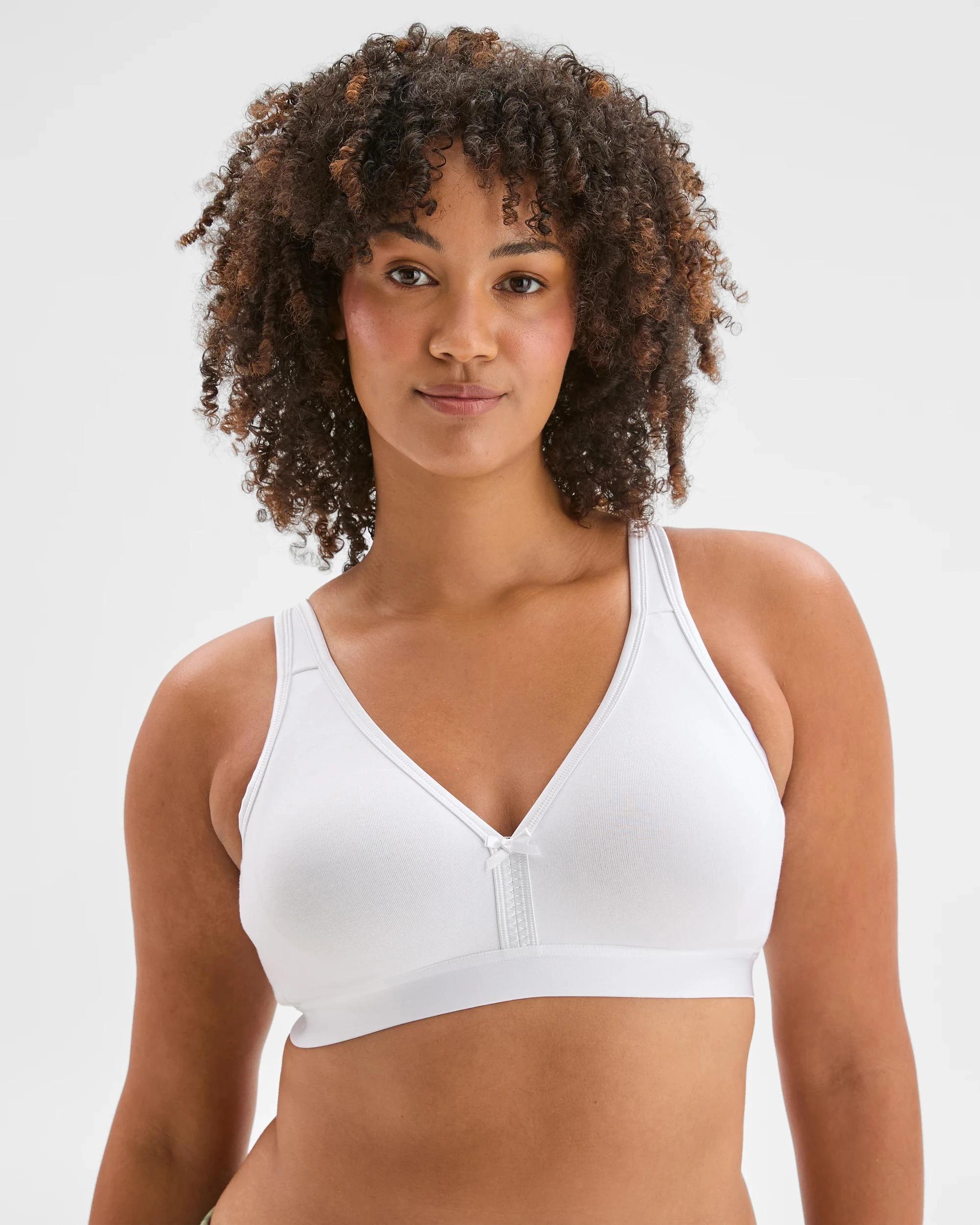 5 Target Woman Plus Size Lucy Australian Cotton Blend Moulded Wirefree Bra WHITE, 5 of 8