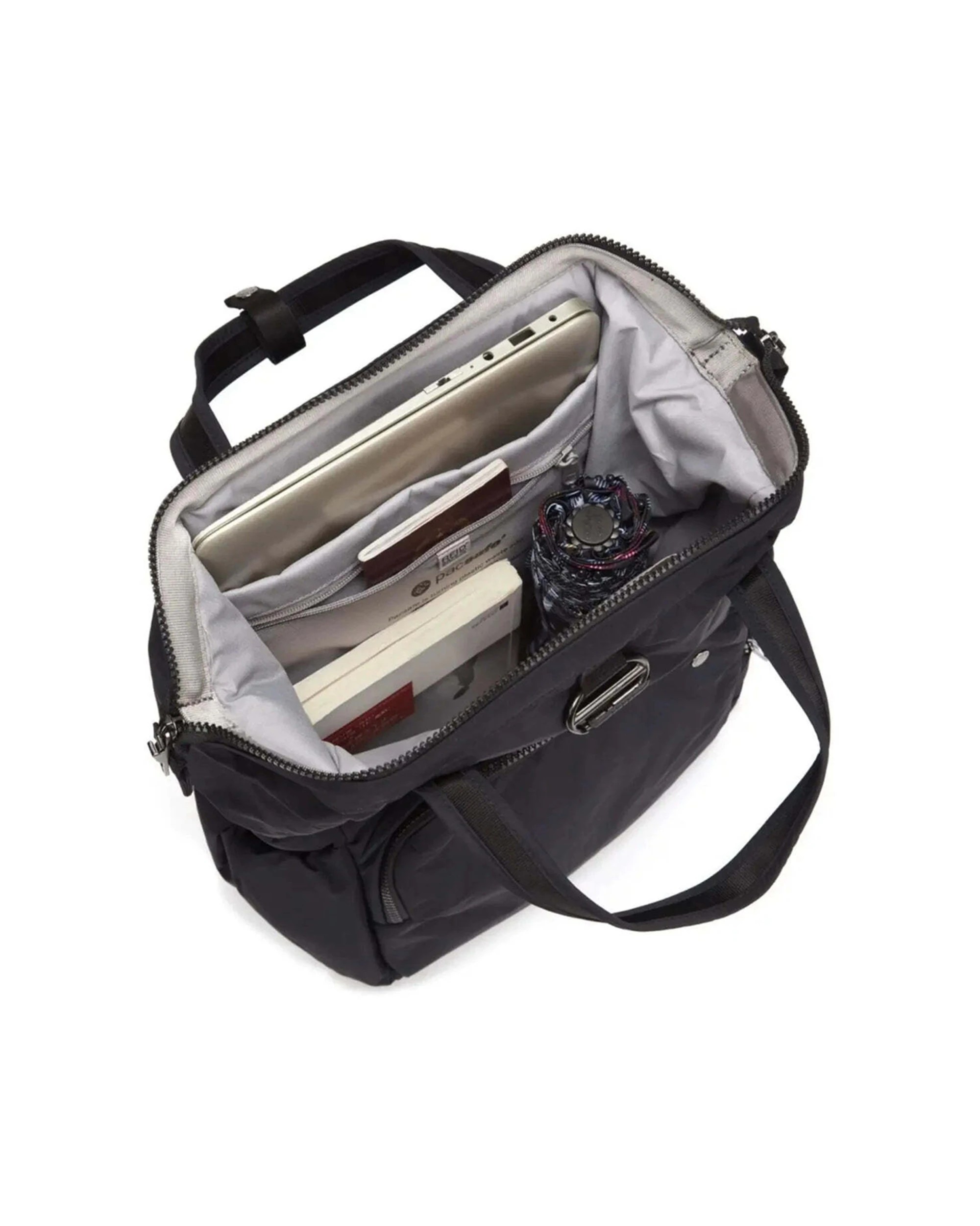 2 Pacsafe Citysafe CX Econyl Anti Theft 16in Laptop Backpack RFID Slashguard Strap 17L - Black, 2 of 8