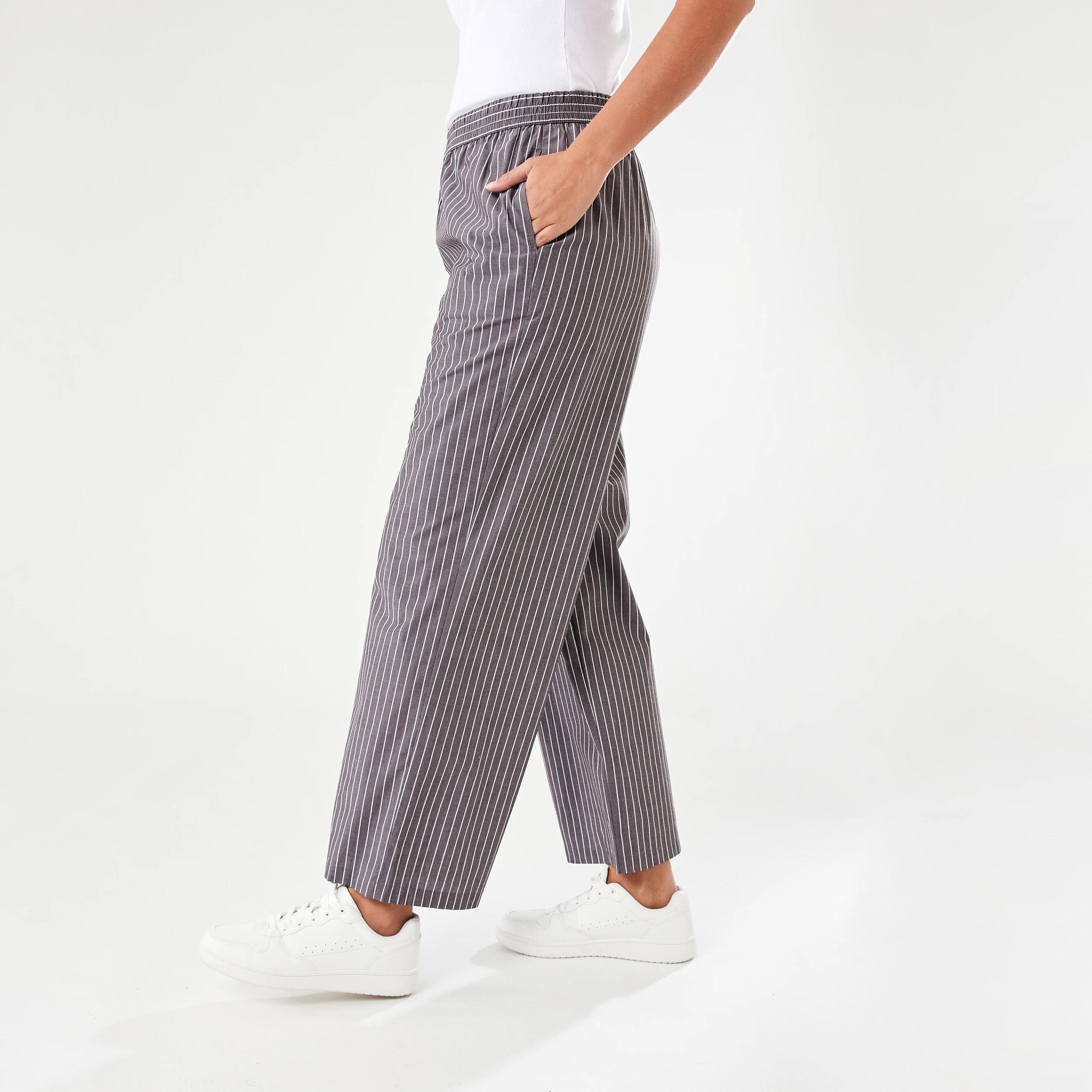 2 Poplin Pants STRIPE MELTED CHOCOLATE, 2 of 5