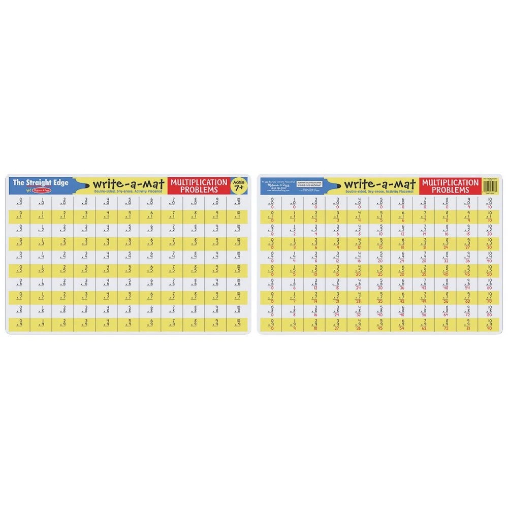 1 Melissa & Doug Write-A-Mat Multiplication, 1 of 1