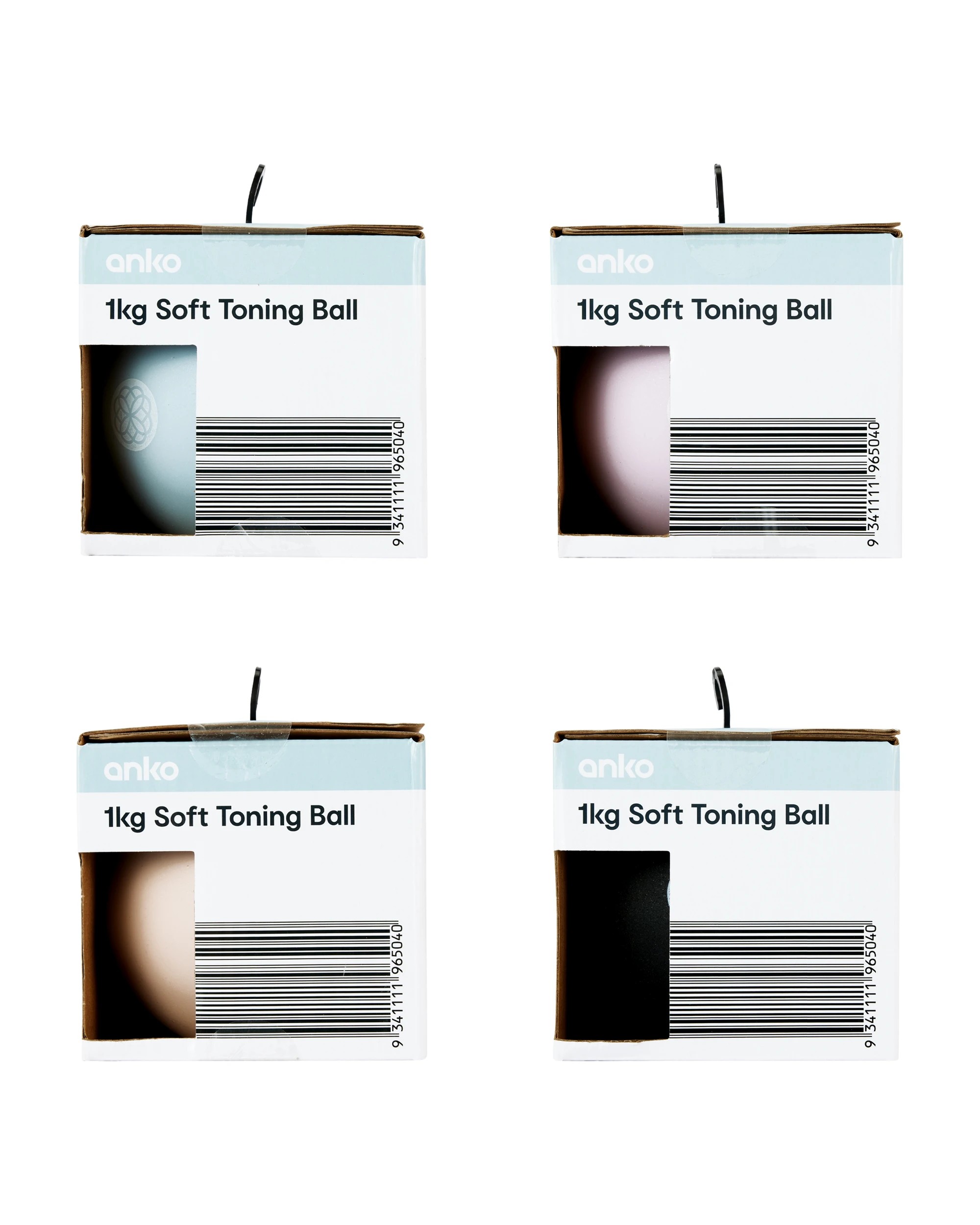 10 1kg Soft Toning Ball - Assorted, 10 of 10