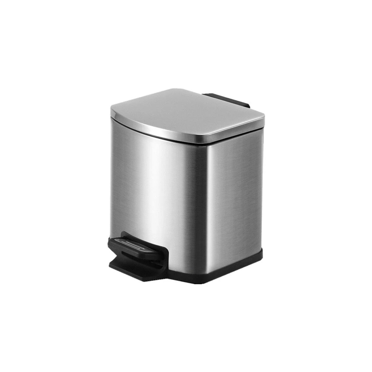 1 AUSWAY 9L Small Rubbish Pedal Bin stainless steel waste bin Square 9L capacity, 1 of 6