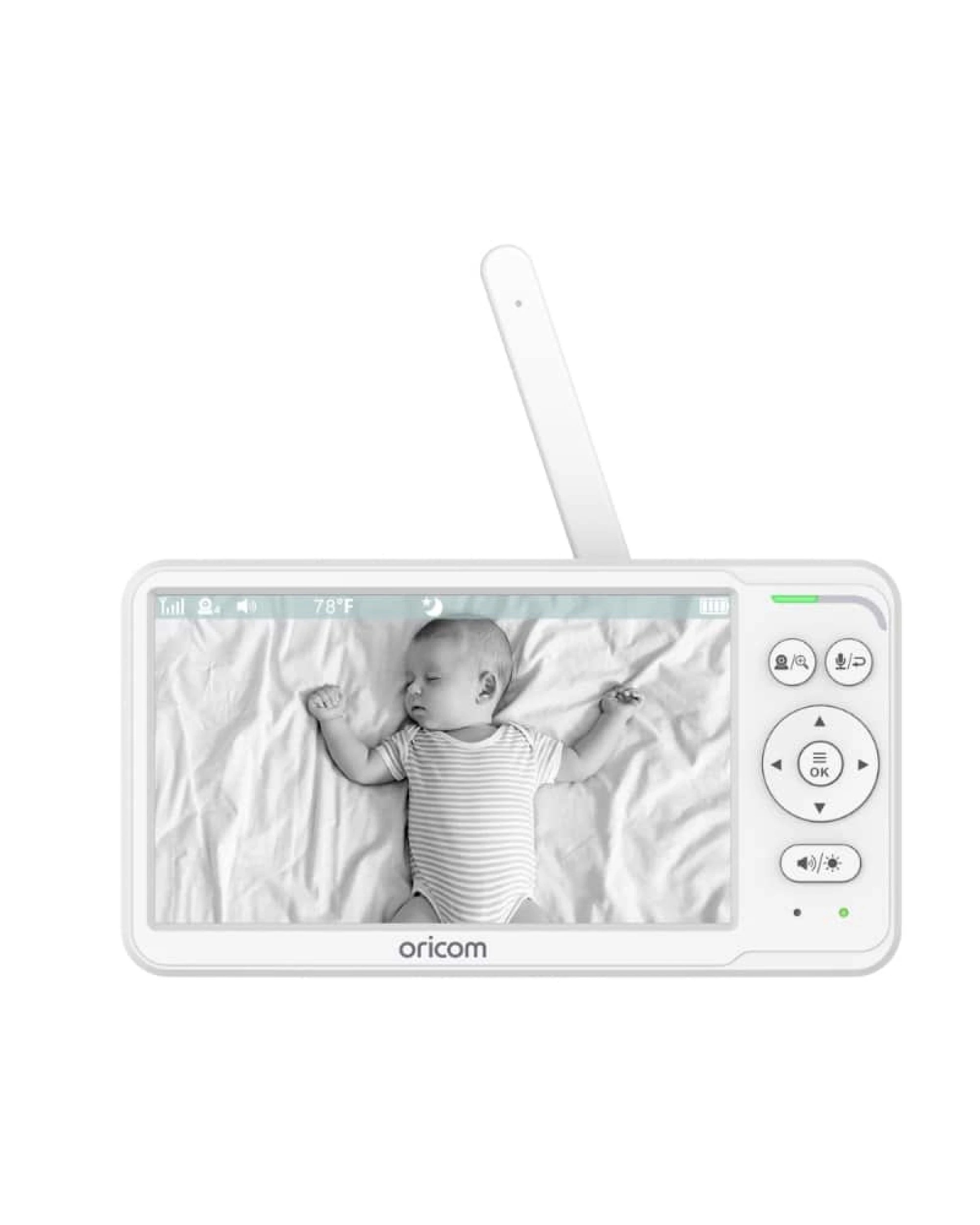 3 Oricom SC640 6″ Video Baby Monitor with Motorised Pan Tilt Zoom - White, 3 of 6