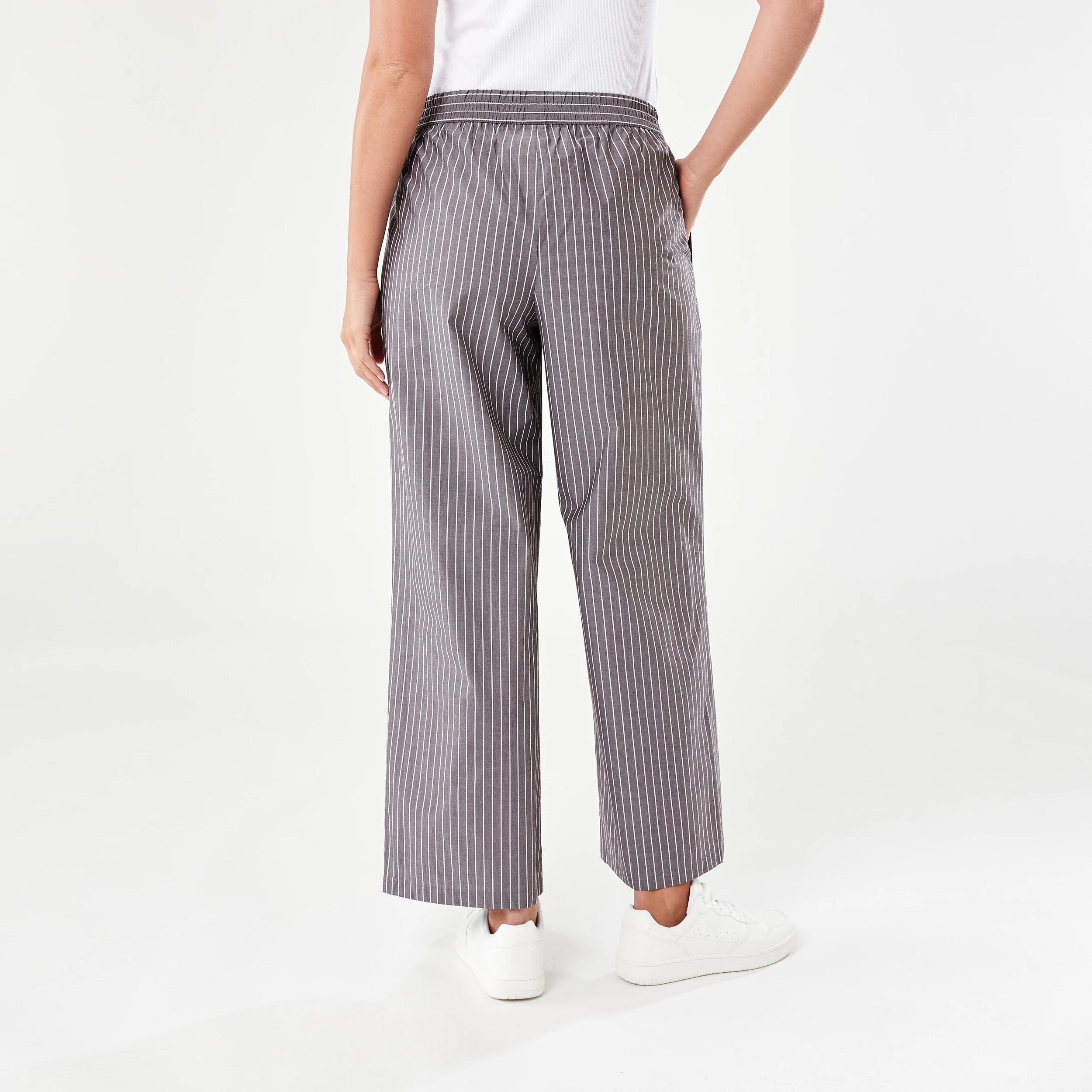 3 Poplin Pants STRIPE MELTED CHOCOLATE, 3 of 5