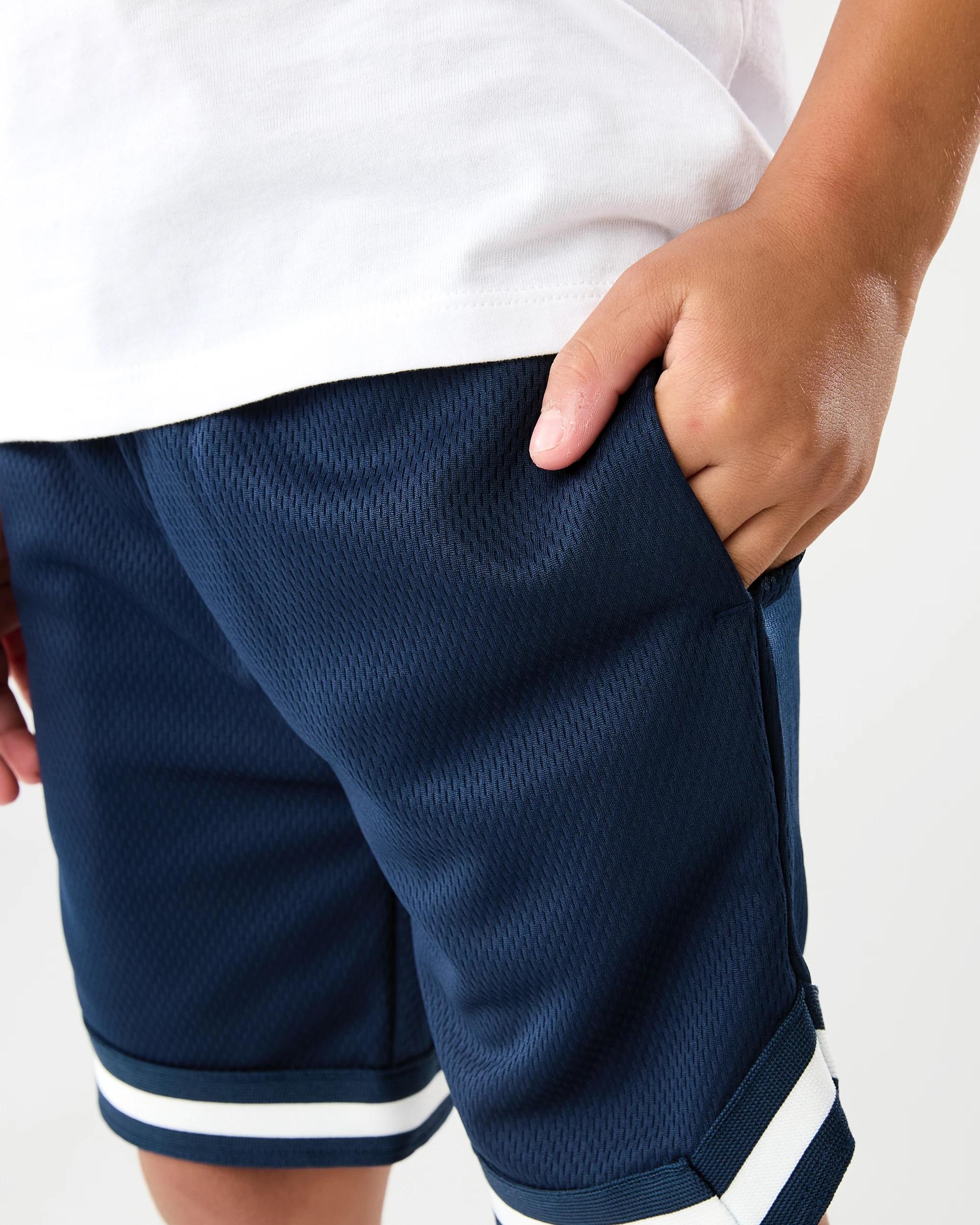 3 Mesh Basketball Shorts DRESS BLUE, 3 of 7