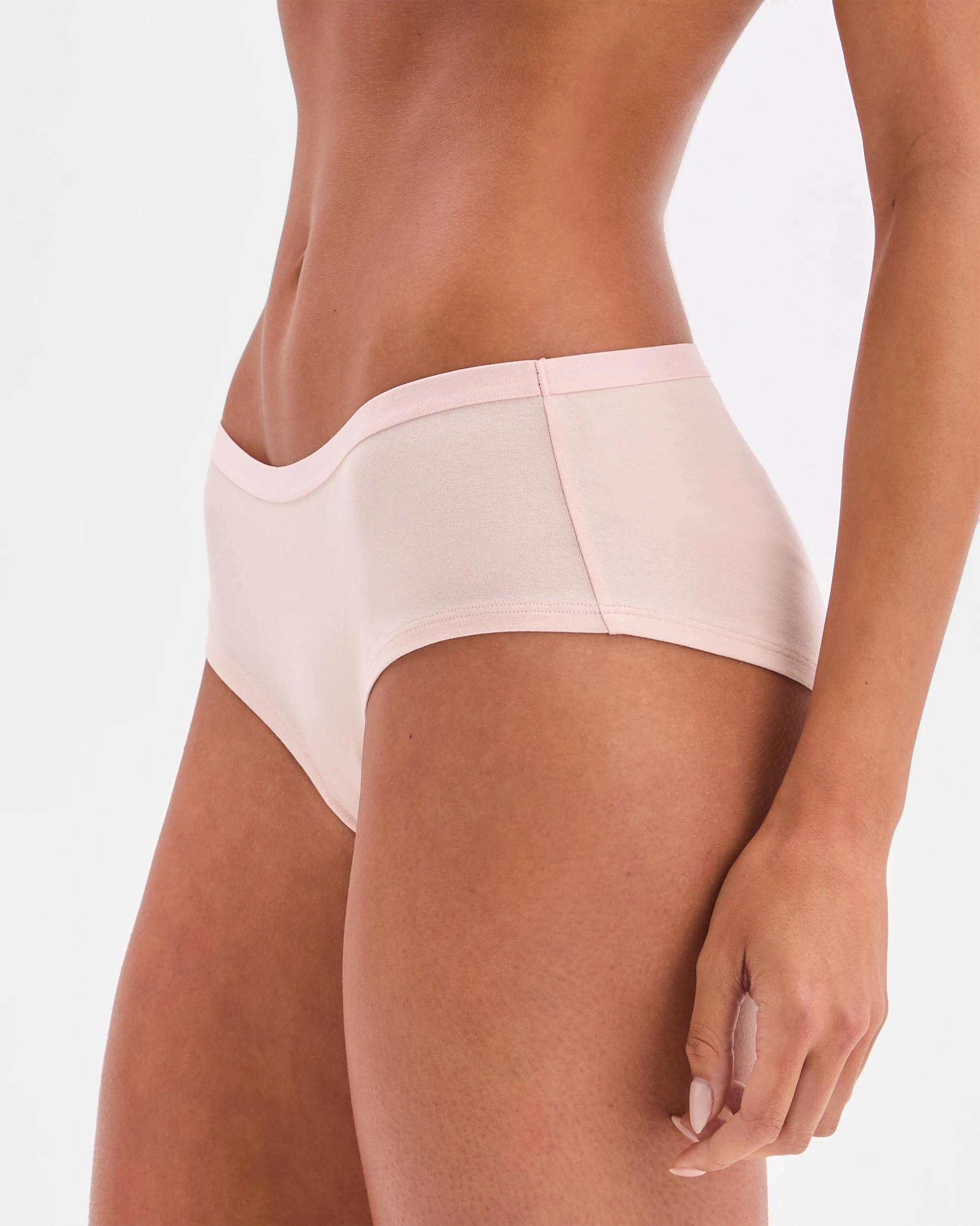 3 Lily Loves Australian Cotton Blend 3 Pack Boyleg Briefs CHALK PINK/FOXGLOVE/HAWTHRON ROSE, 3 of 4