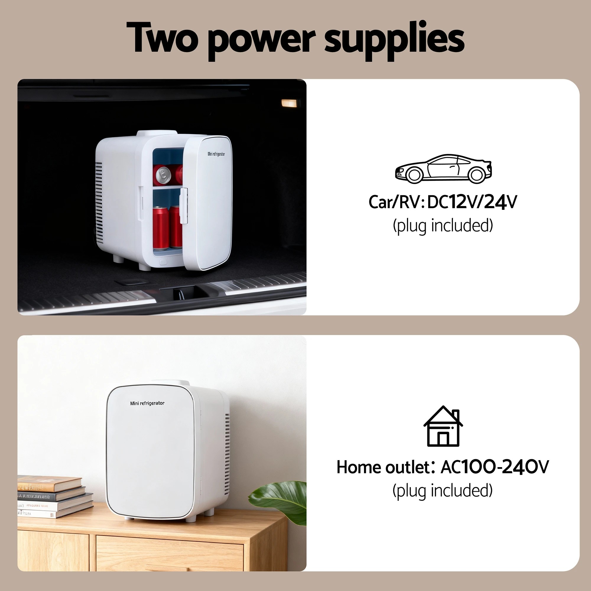 8 Glacio Mini Fridge Portable  Electric Cooler Warmer 12V 220V - White, 8 of 8