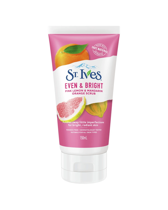 St. Ives Even and Bright Scrub 150ml - Pink Lemon & Mandarin Orange