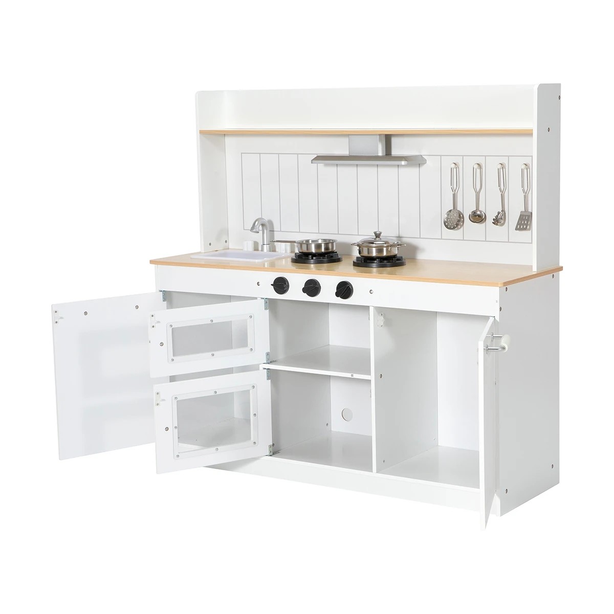 4 7 Piece Wooden Rustic Kitchen Playset, 4 of 10
