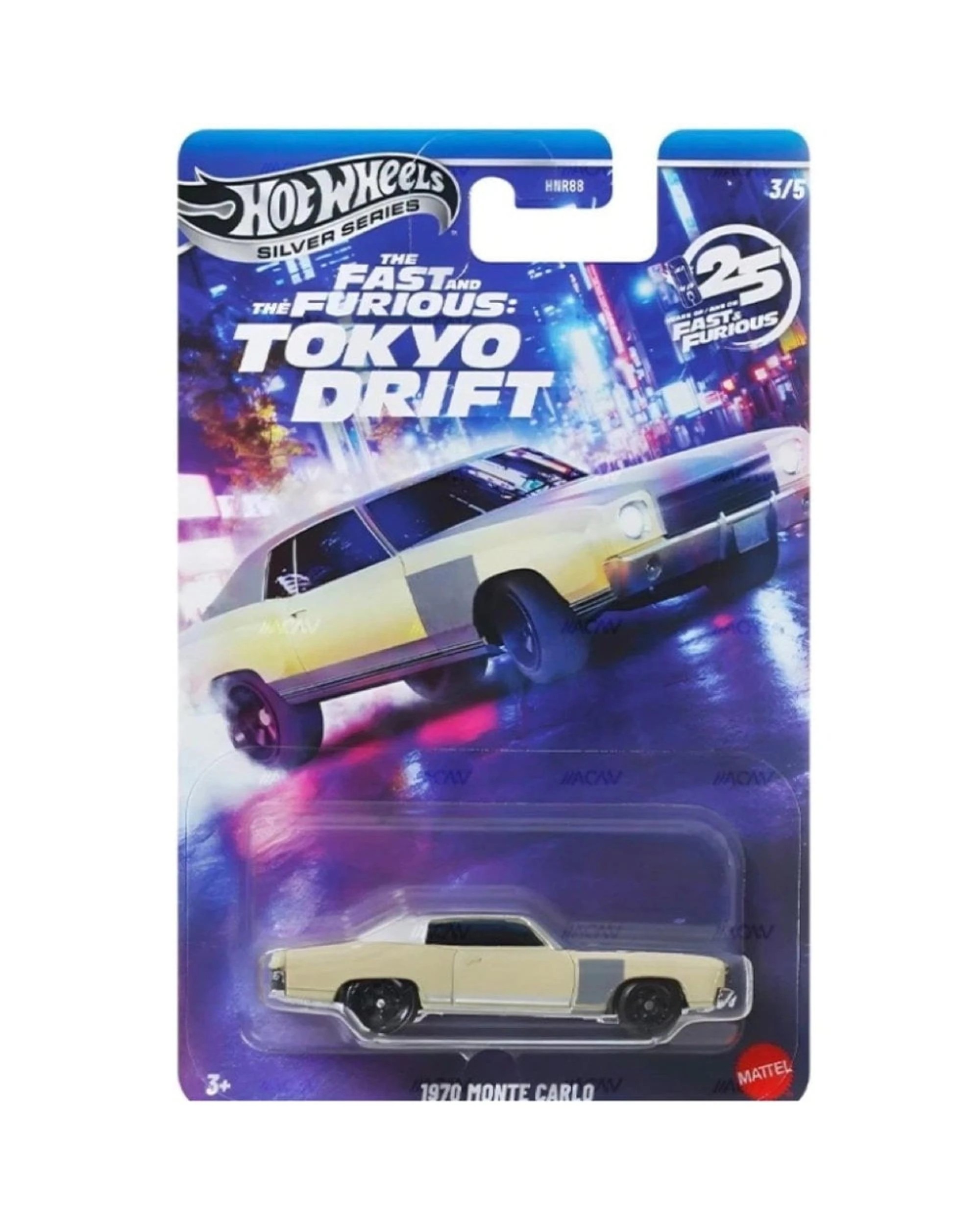 1 Hot Wheels Silver Series Fast and the Furious Tokyo Drift 1970 Monte Carlo, 1 of 3