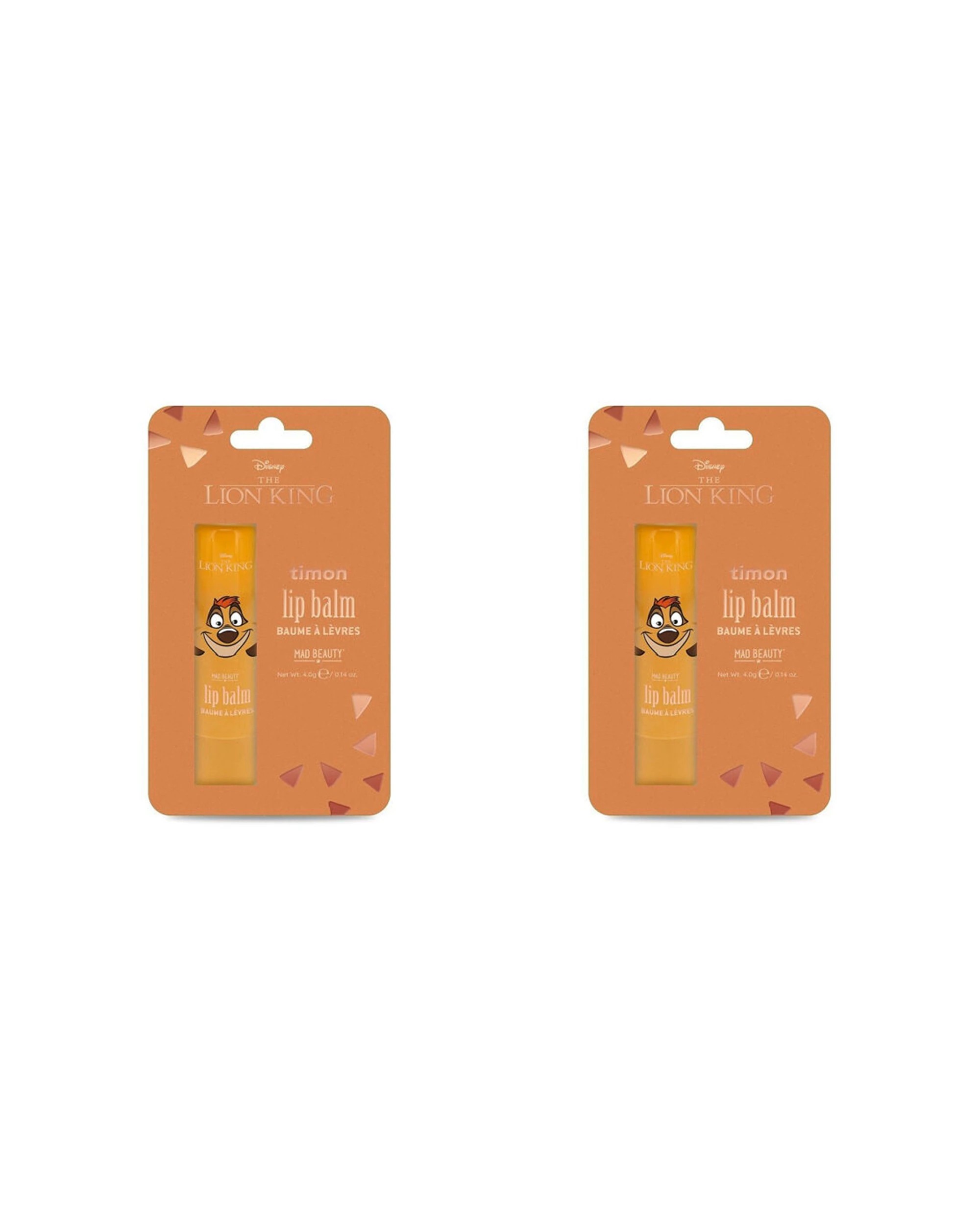 1 Disney Lion King Timon Fruity Scented Moisturising Lip Balm Coconut 2PK - Multi, 1 of 3