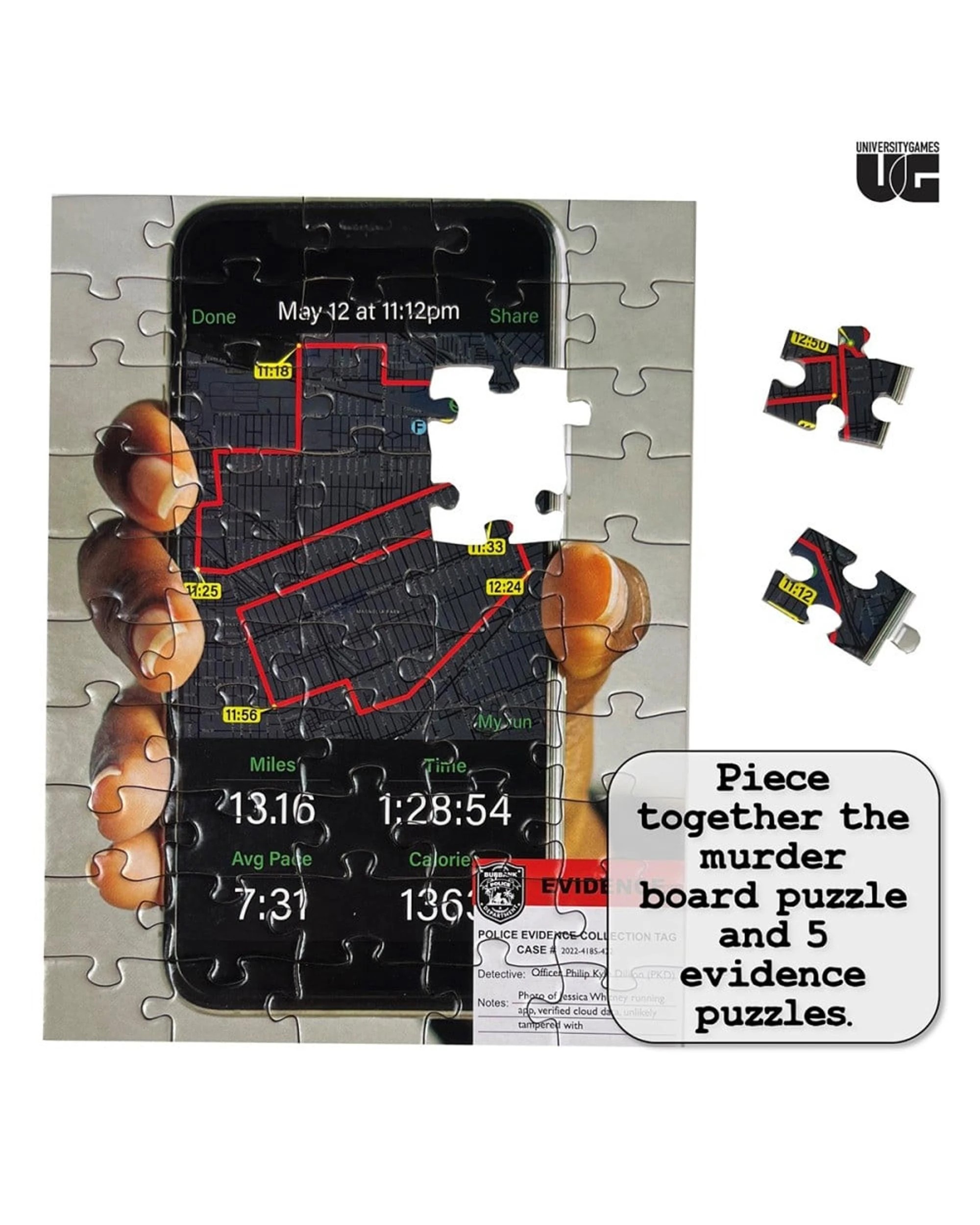 7 Murder Mystery Party Case File Passport to Murder 1000 Piece Jigsaw Puzzle, 7 of 8