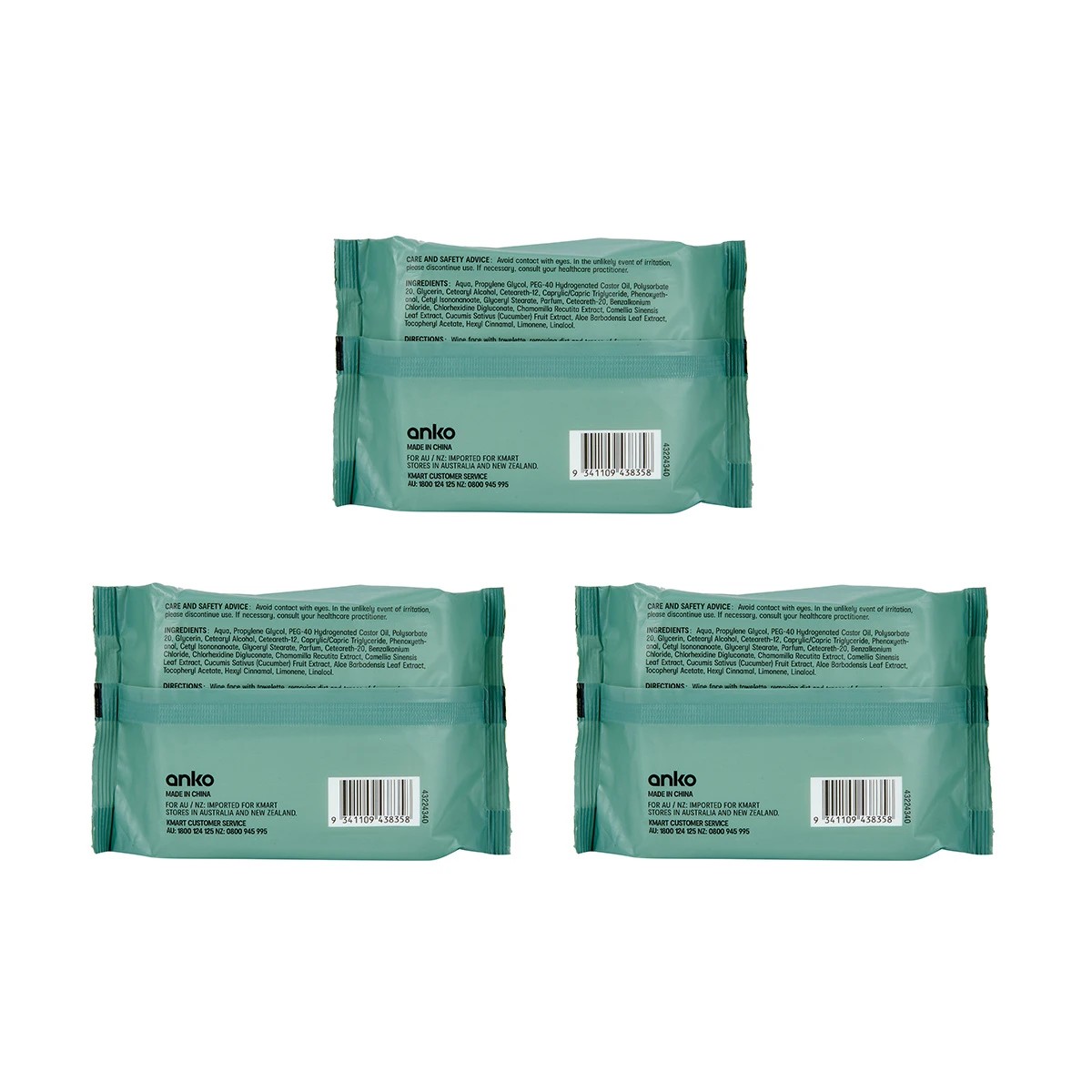4 Triple Pack Cleansing & Makeup Removal Facial Wipes - Green Tea, 4 of 6