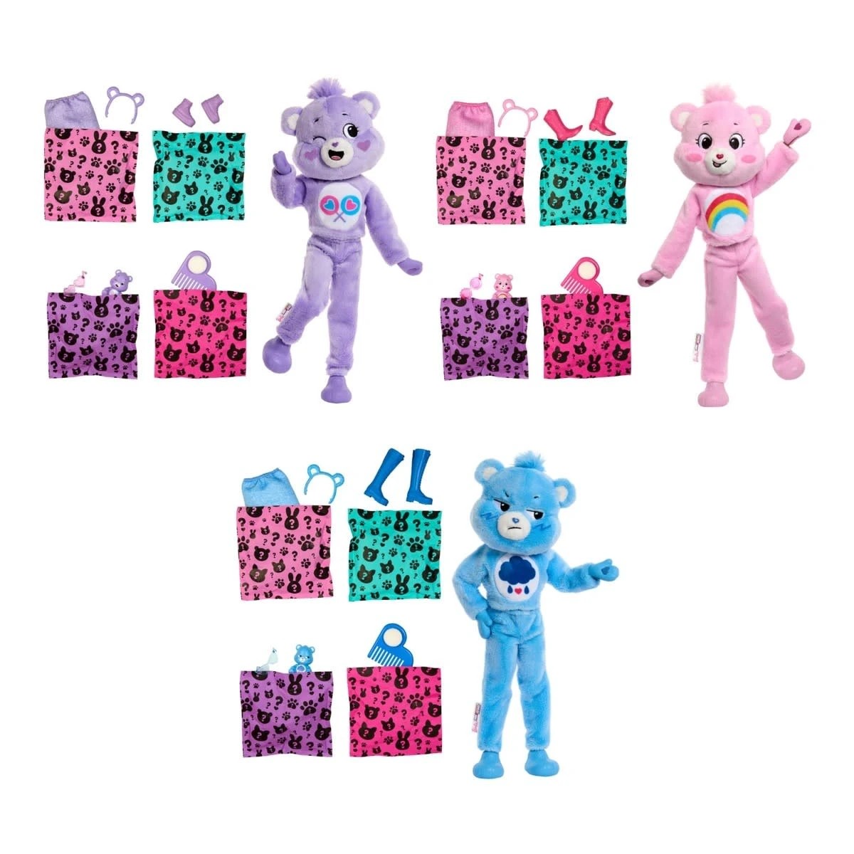 2 Barbie Cutie Reveal Care Bears Series Doll - Assorted, 2 of 9