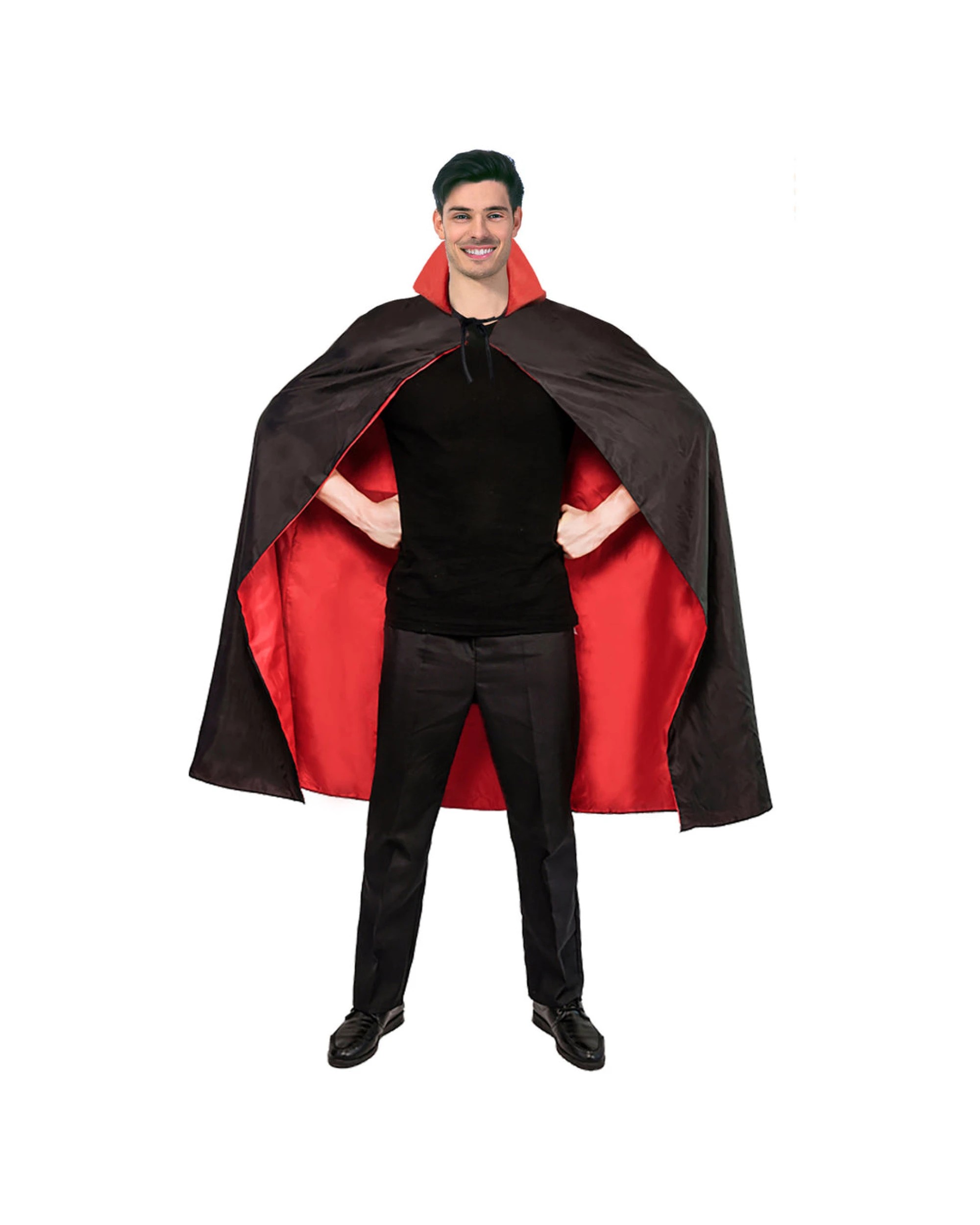 1 BR Costumes Vampire Cloak with Collared Design for Halloween Costume, 1 of 3