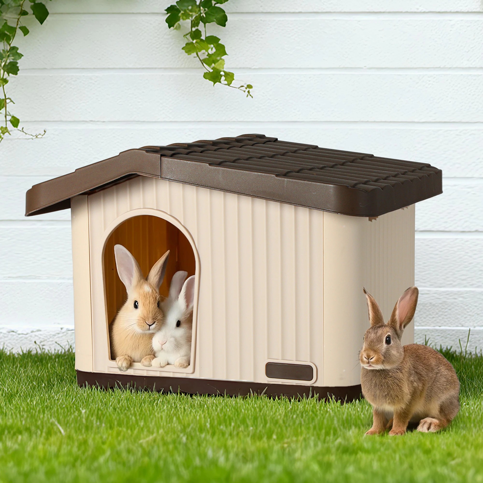 8 Pawz 75X64X52 Plastic Dog House For Small Medium Dogs, 8 of 9