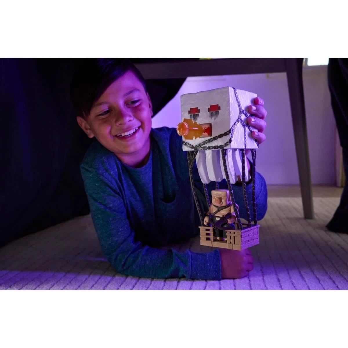 7 A Minecraft Movie Blast Attack Ghast Action Figure Set, 7 of 8