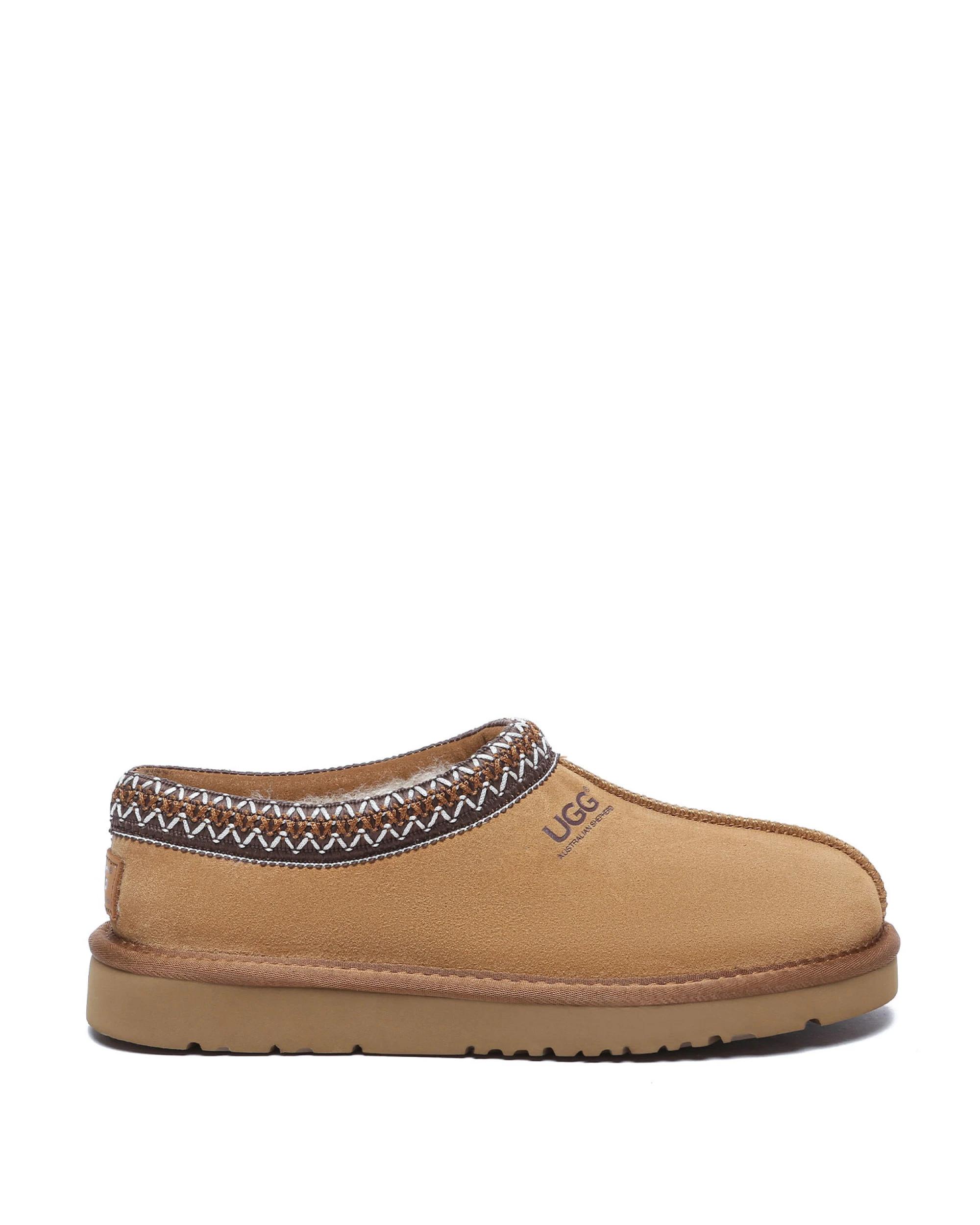 1 Australian Shepherd UGG Unisex Hippie Slippers CHESTNUT, 1 of 5