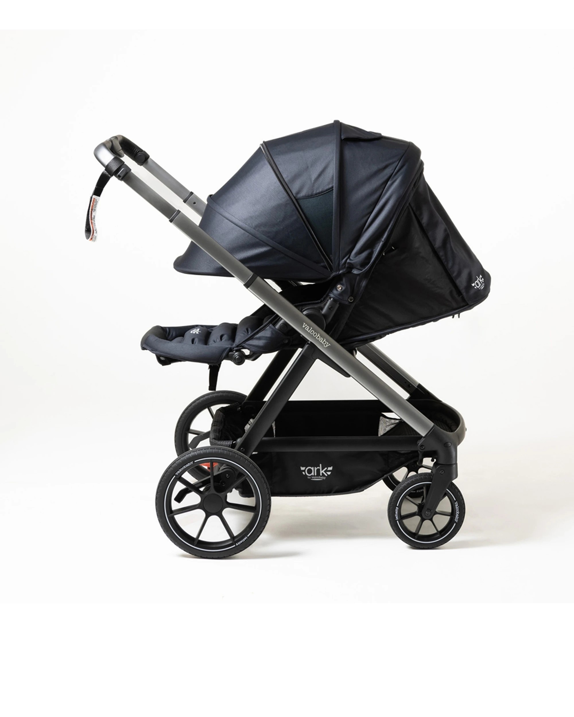 3 Valcobaby Ark Stroller Pram With Infinity Frame Onyx - Black, 3 of 7