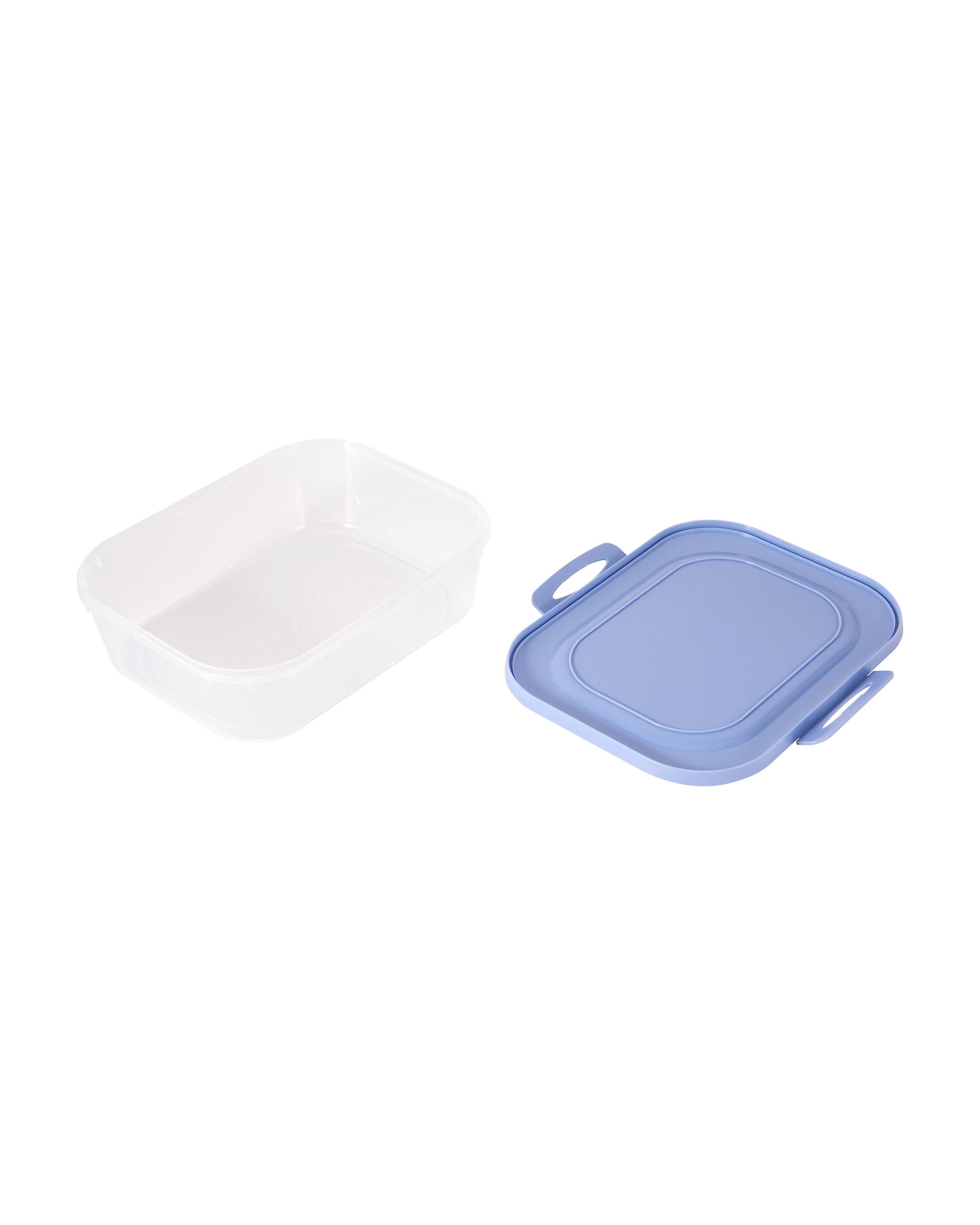 4 Set of 5 Rectangle Food Storage Containers - Blue, 4 of 5