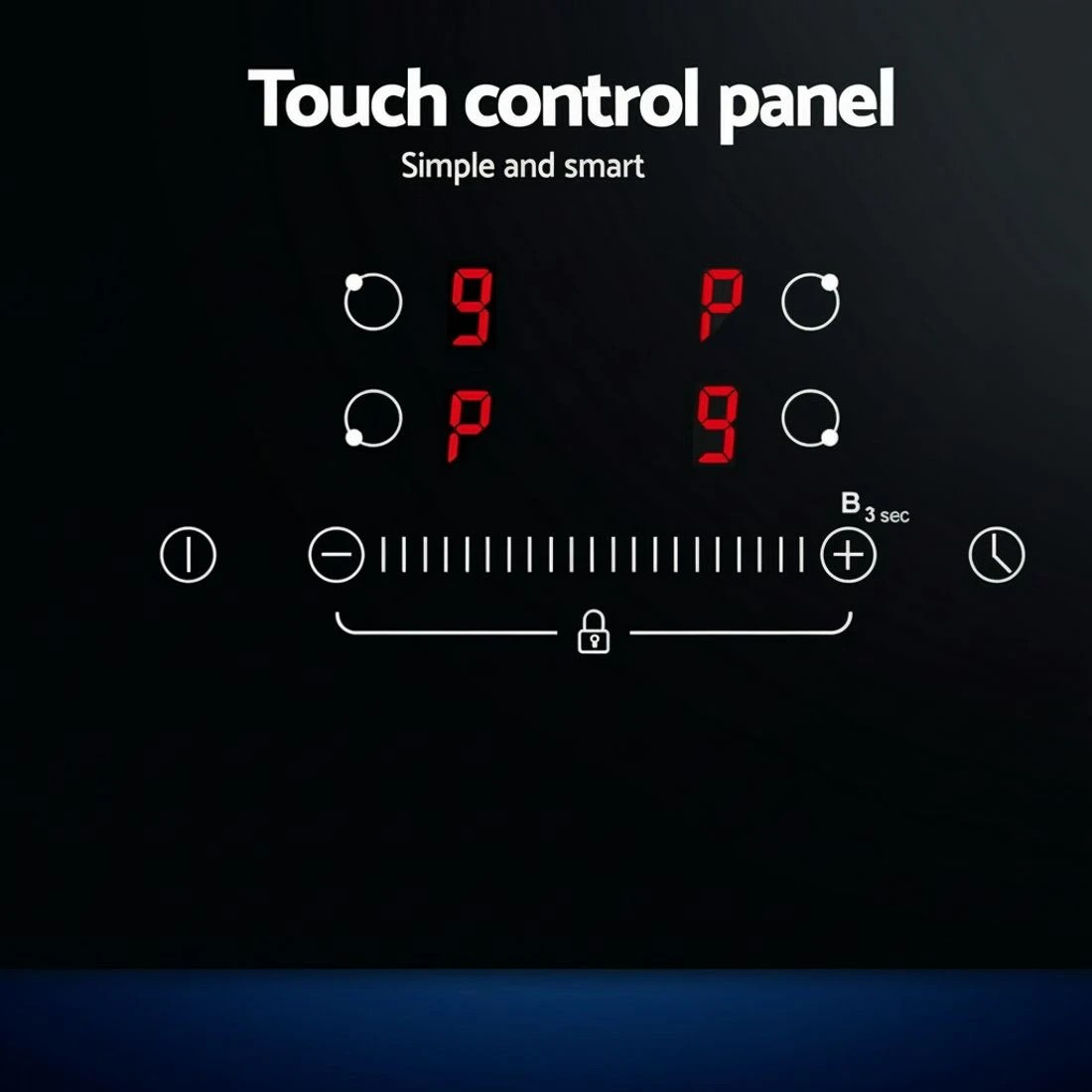 5 Devanti Electric Induction Cooktop 70cm Ceramic 4 Zones Stove Cook Top Hot Plate 7000W - Black, 5 of 6