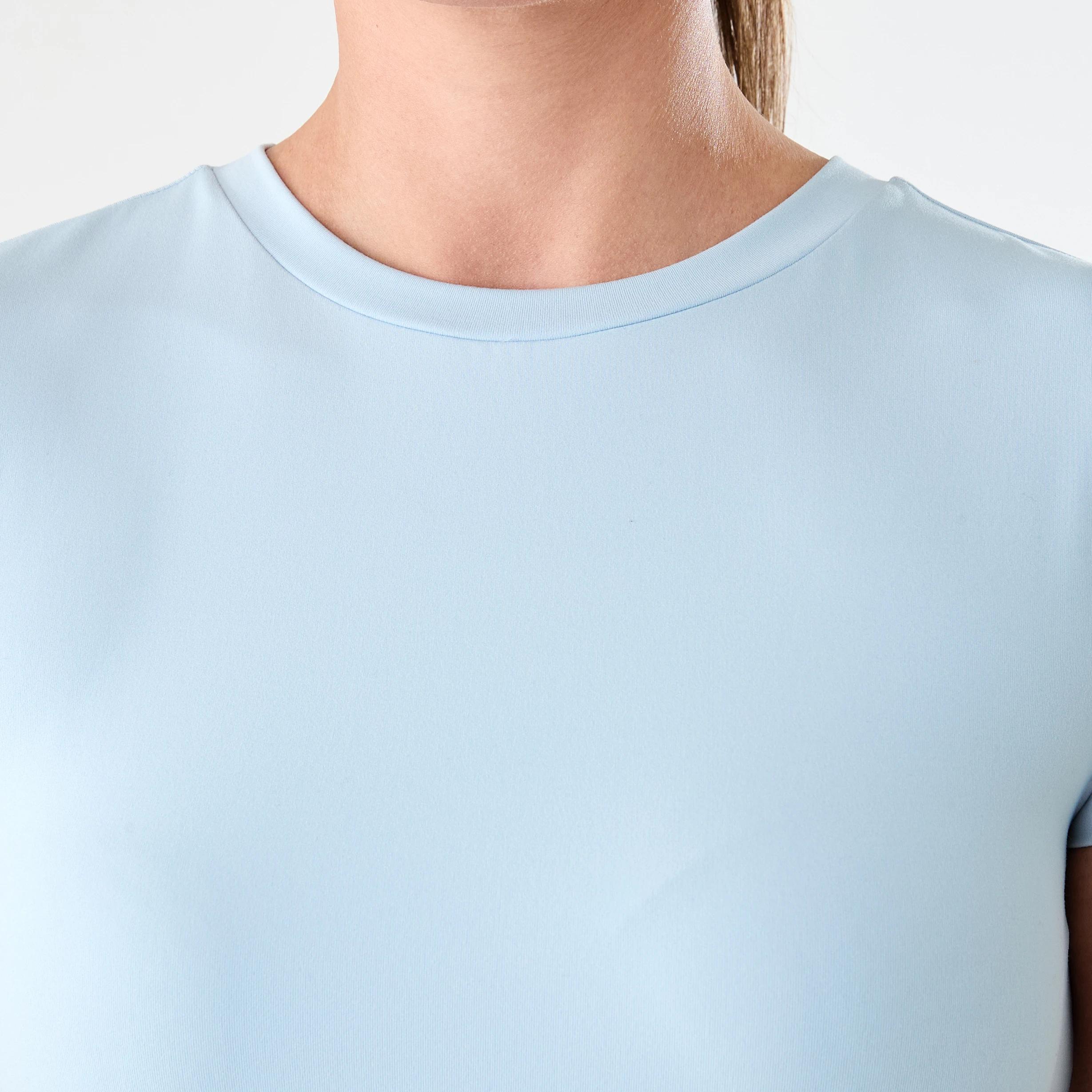 5 Active Womens Ultra Soft Crew Neck T-shirt SPINDLE BLUE, 5 of 5