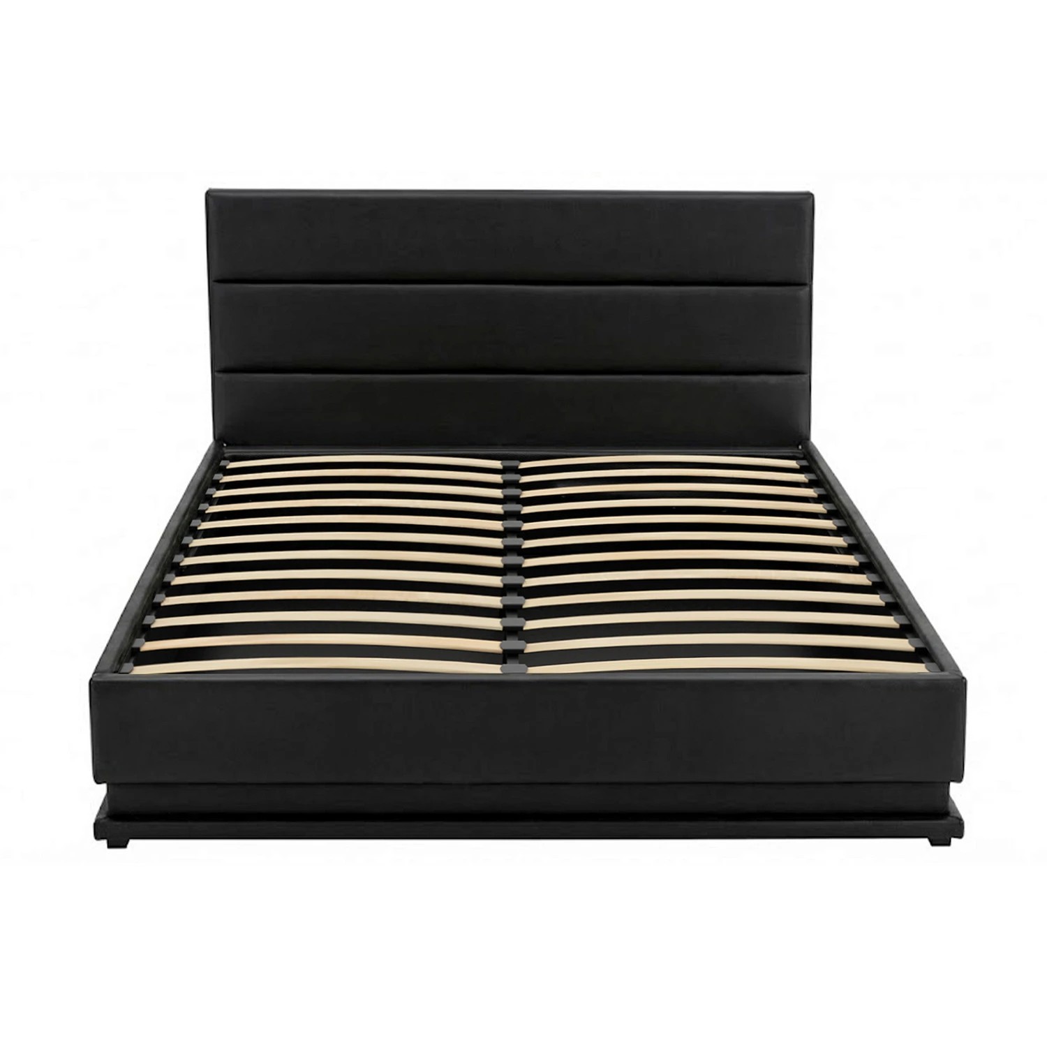 3 Artiss Bed Frame LED Gas Lift - Double Bed - Black, 3 of 7