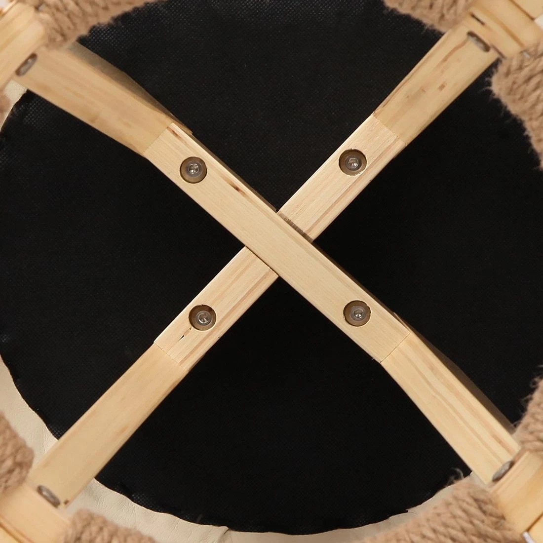 8 Artiss 2x Bar Stools Padded Leather Wooden - Beige, 8 of 8