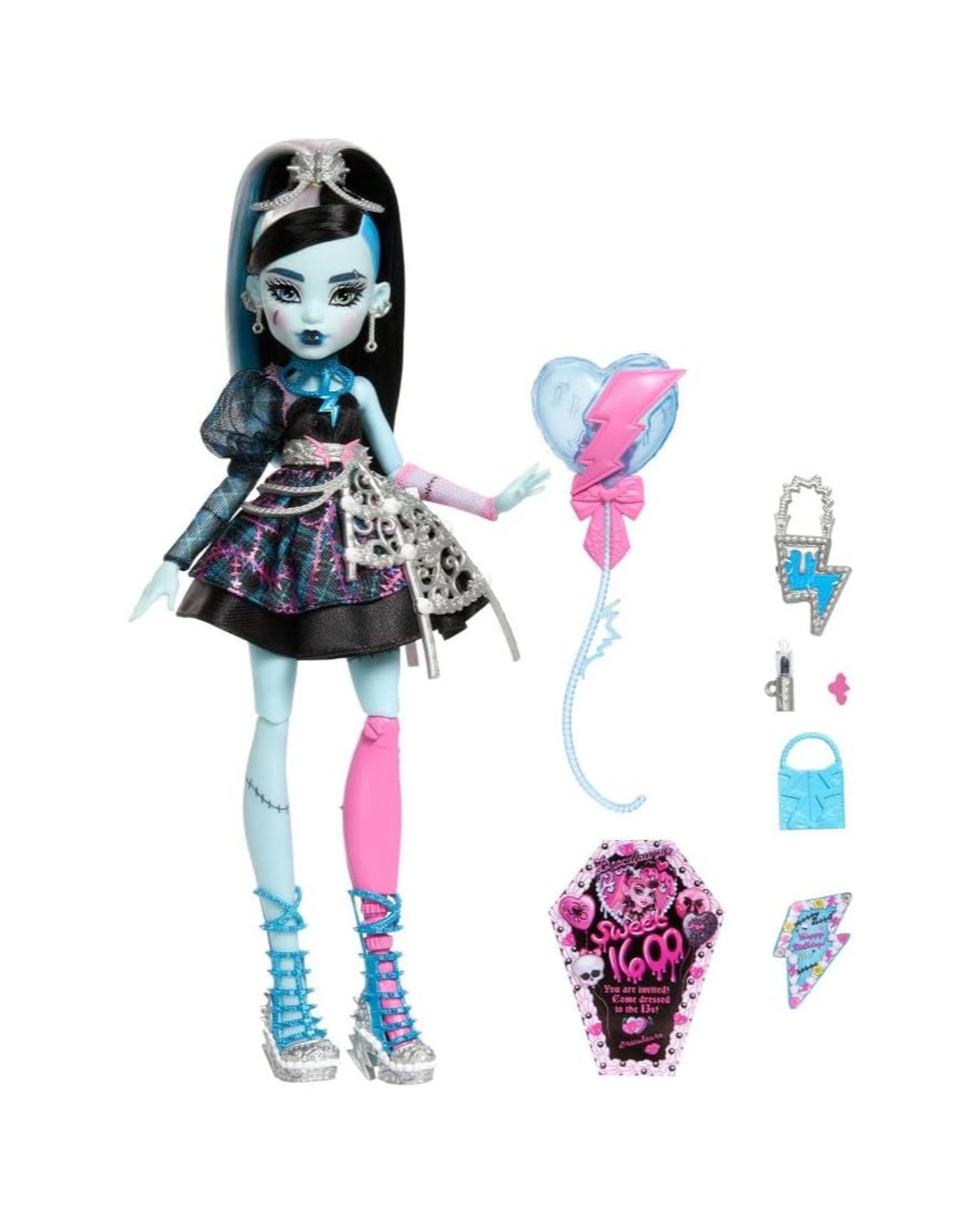 2 Monster High Scary Sweet Birthday Frankie Stein Fashion Doll, 2 of 6