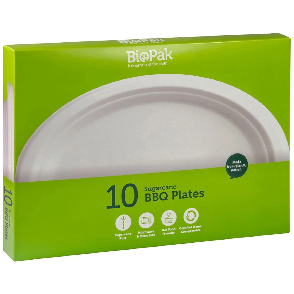 1 Biopak Oval Plates 10 Pack, 1 of 3