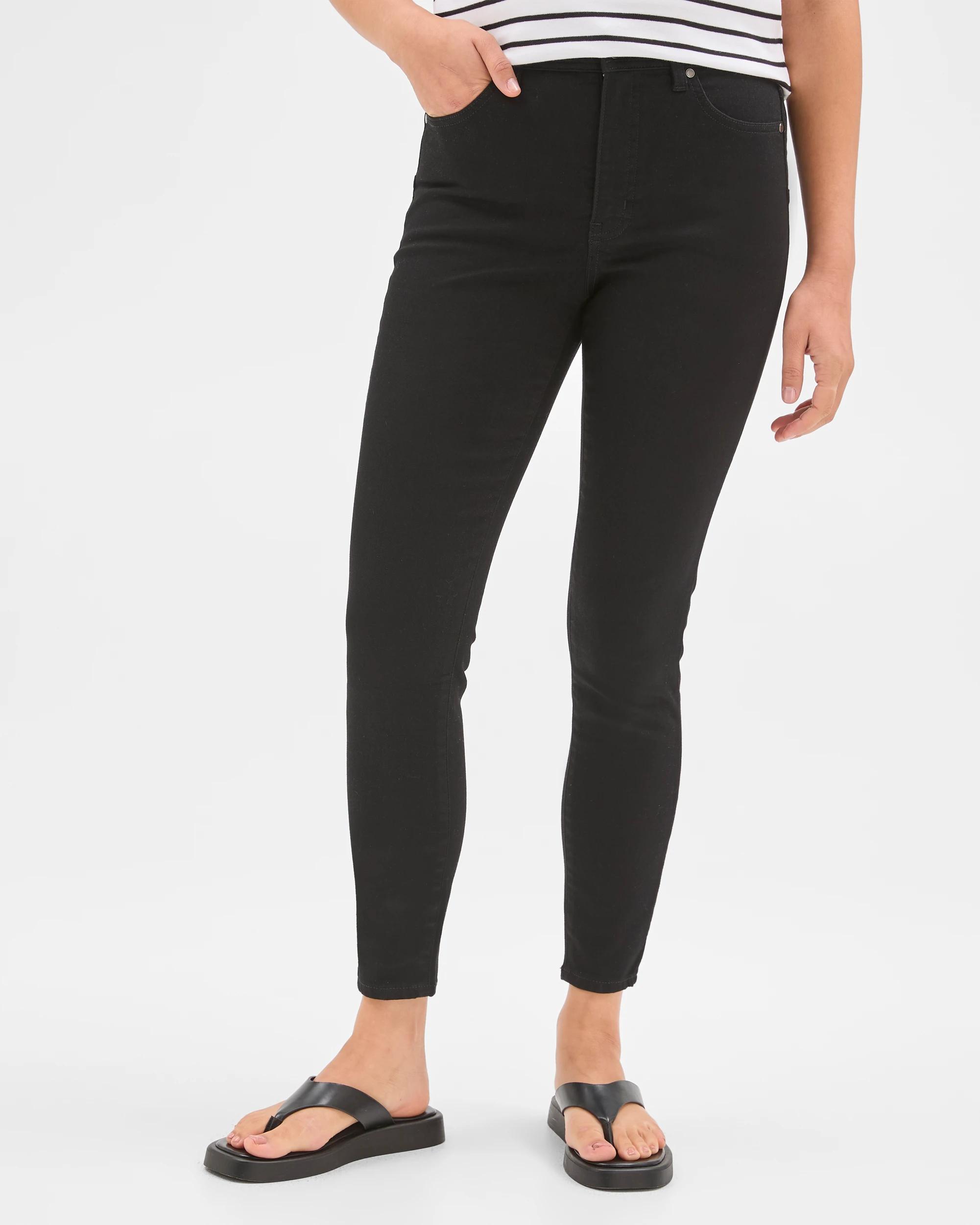 5 Target Denim Shape Your Body Skinny Fit Ankle Length Denim Jeans BLACK, 5 of 7