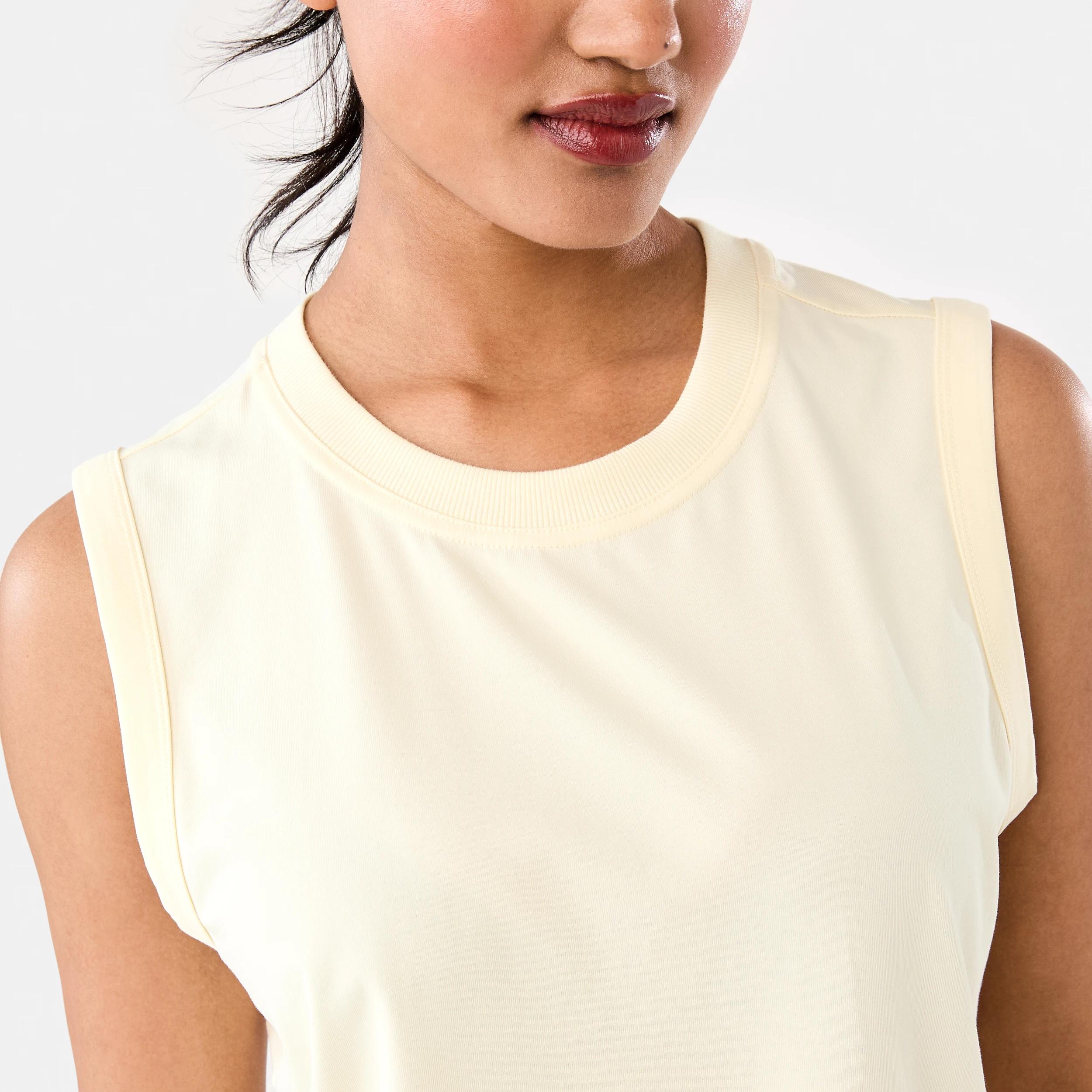 6 Active Womens Muscle Tank Ylw Lemon, 6 of 8